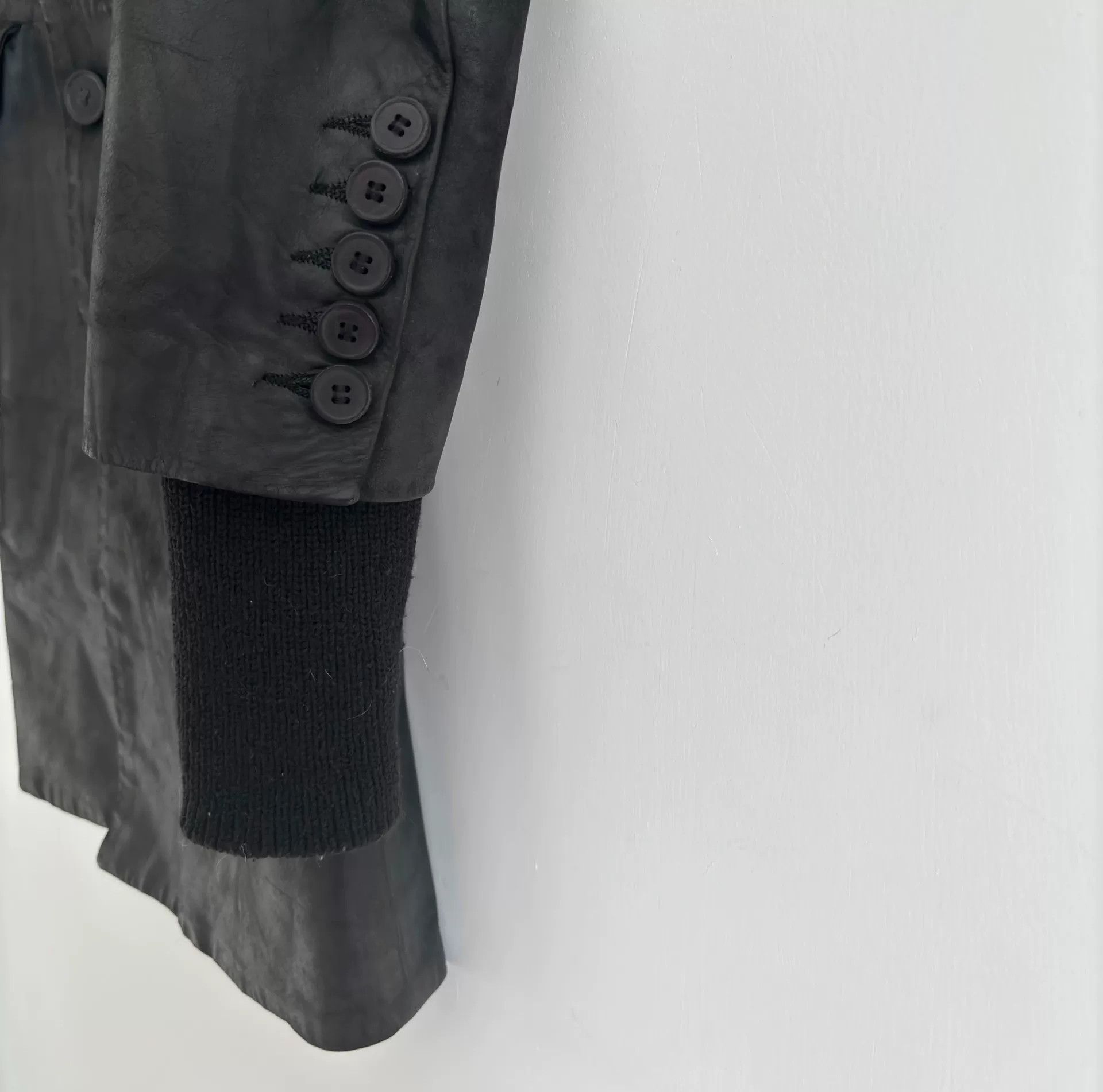 Isaac Sellam Experience Isaac Sellam Waxed Lambskin Long Leather Coat Size US S / EU 44-46 / 1 - 5 Thumbnail