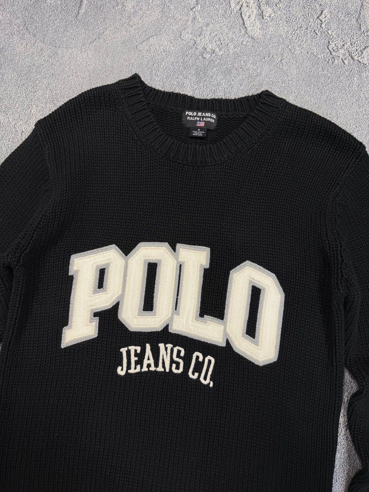 Polo Ralph Lauren Vintage Polo Jeans Company Big Logo Knit Sweater 90s Size US S / EU 44-46 / 1 - 2 Thumbnail
