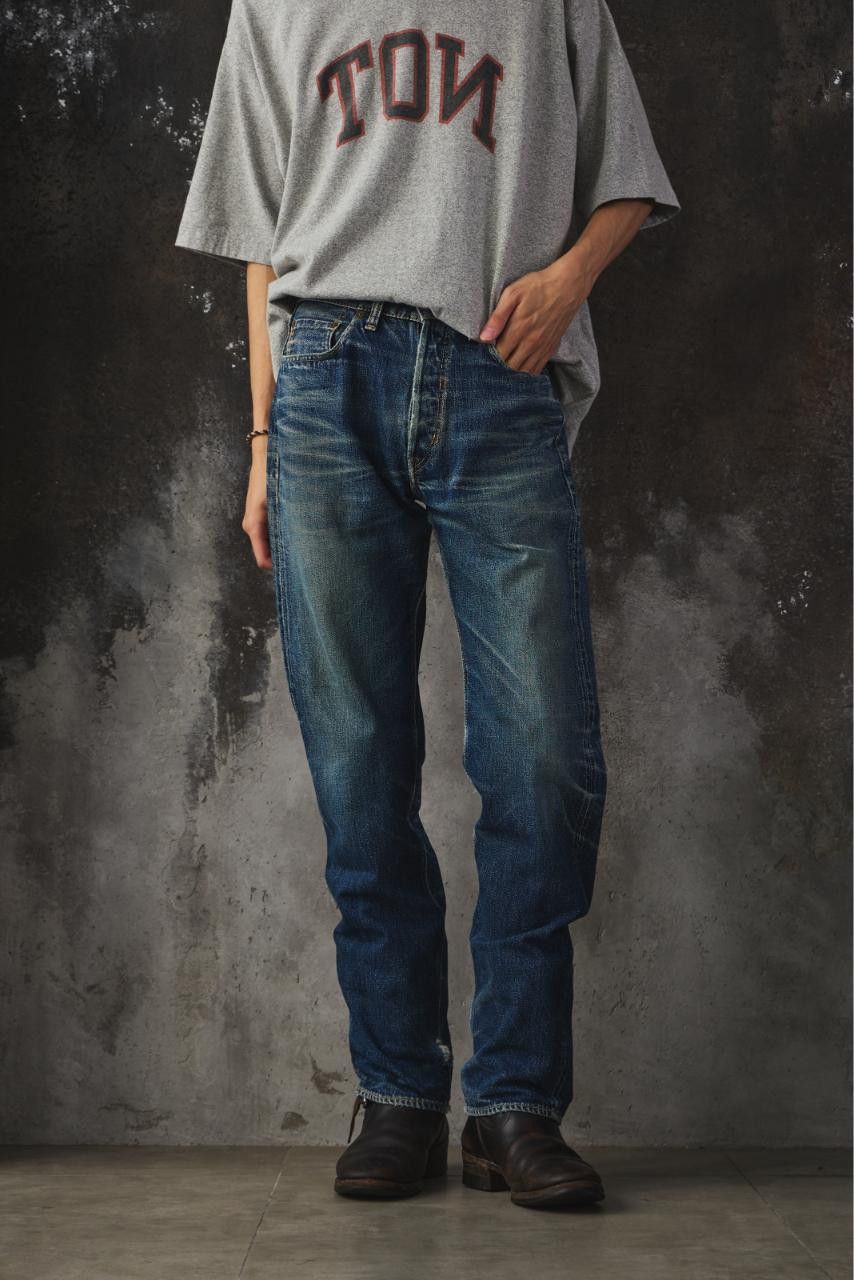 Denime Denime Lot 497 Vintage Wash Selvedge Denim Jeans Size US 30 / EU 46 - 2 Thumbnail