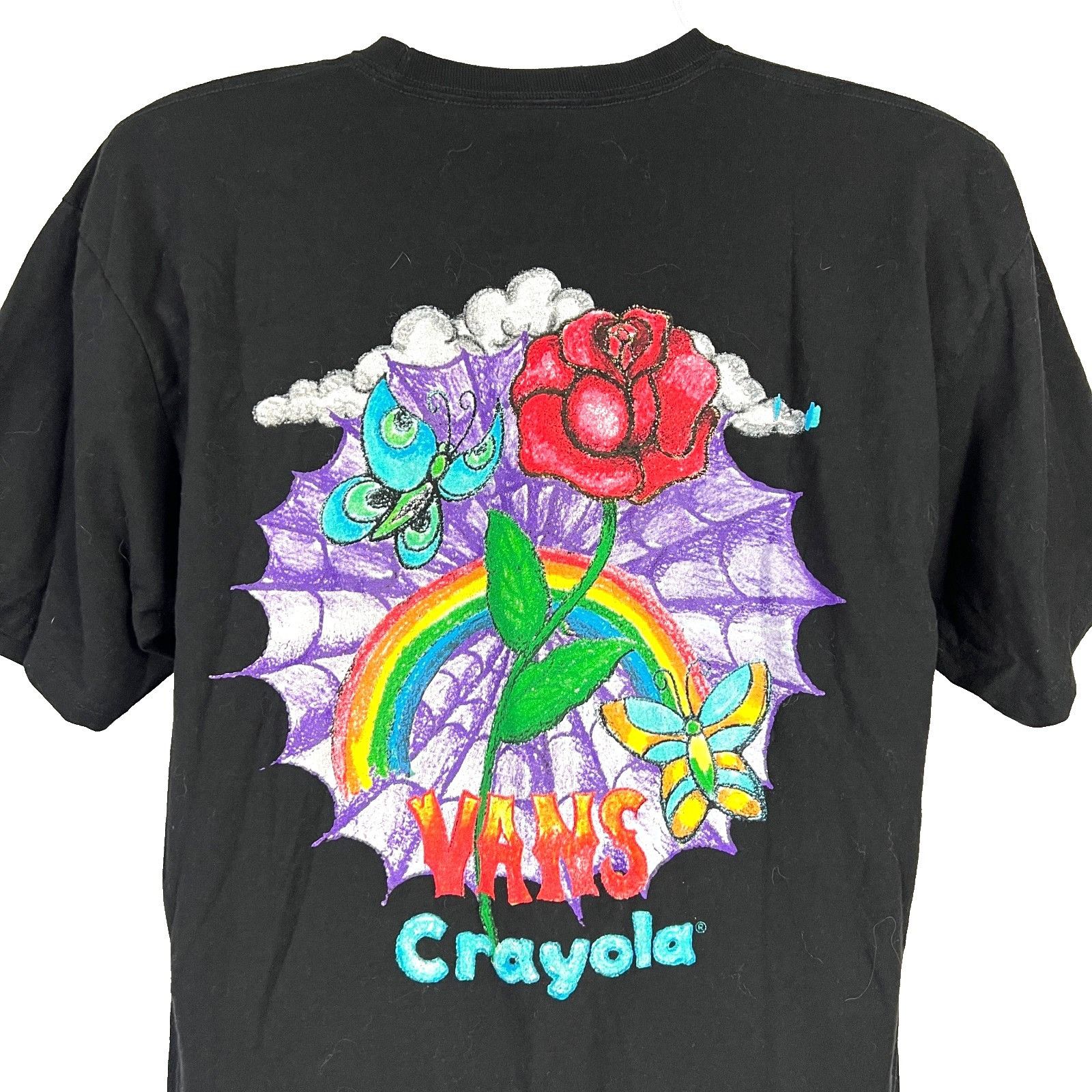 Vans VANS x Crayola Mens T-Shirt size Large Crayons Rainbow Rose Size US L / EU 52-54 / 3 - 6 Thumbnail