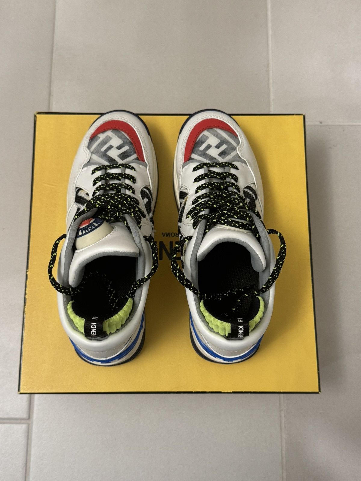 Fendi Fendi T-Rex Sneakers 37.5 US 7.5 Leather Mesh Multicolor Size US 7.5 / IT 37.5 - 4 Thumbnail