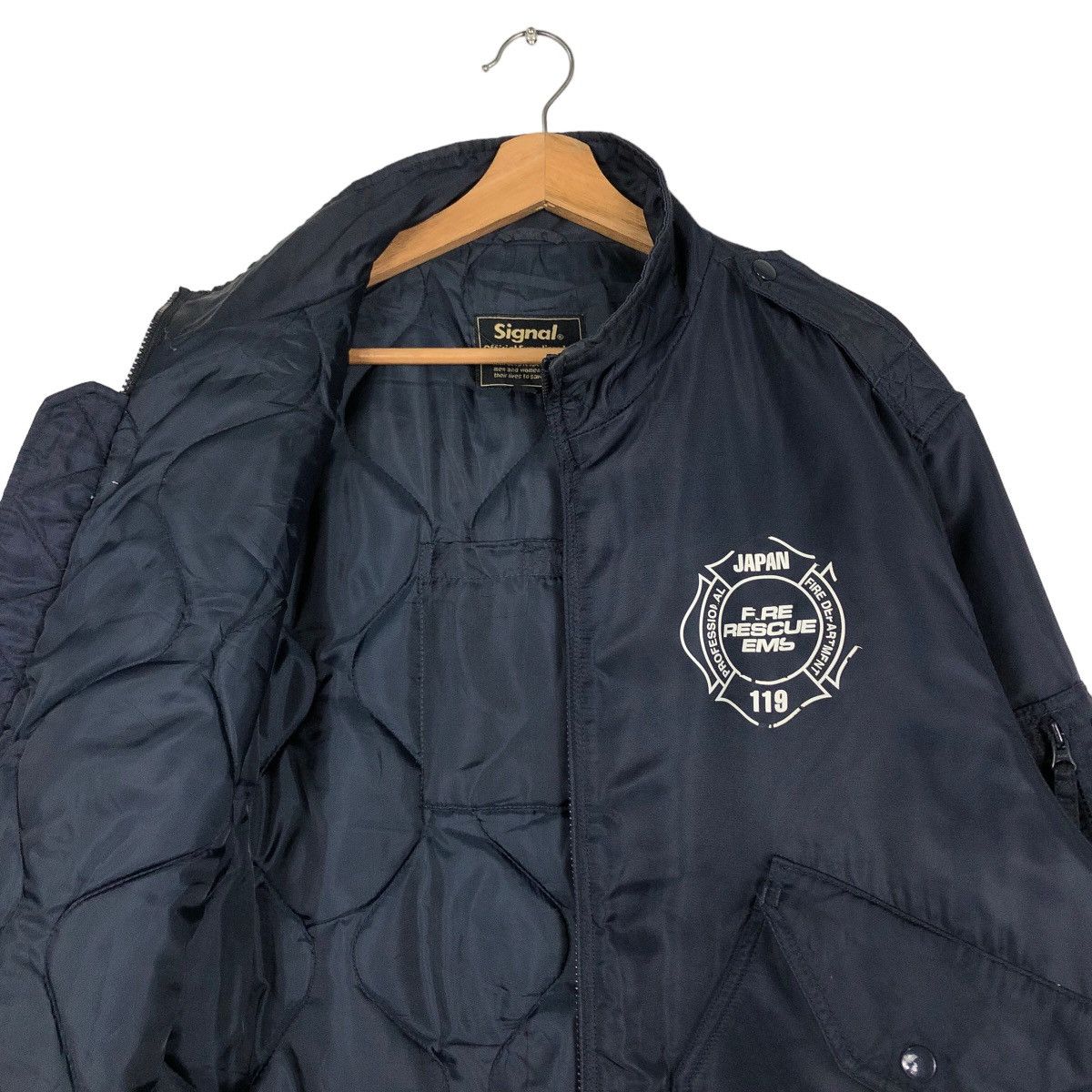 Japanese Brand 🔥Riot Riot Vintage Bomber Jacket Signal Logo Issey Miyake Size US L / EU 52-54 / 3 - 12 Thumbnail