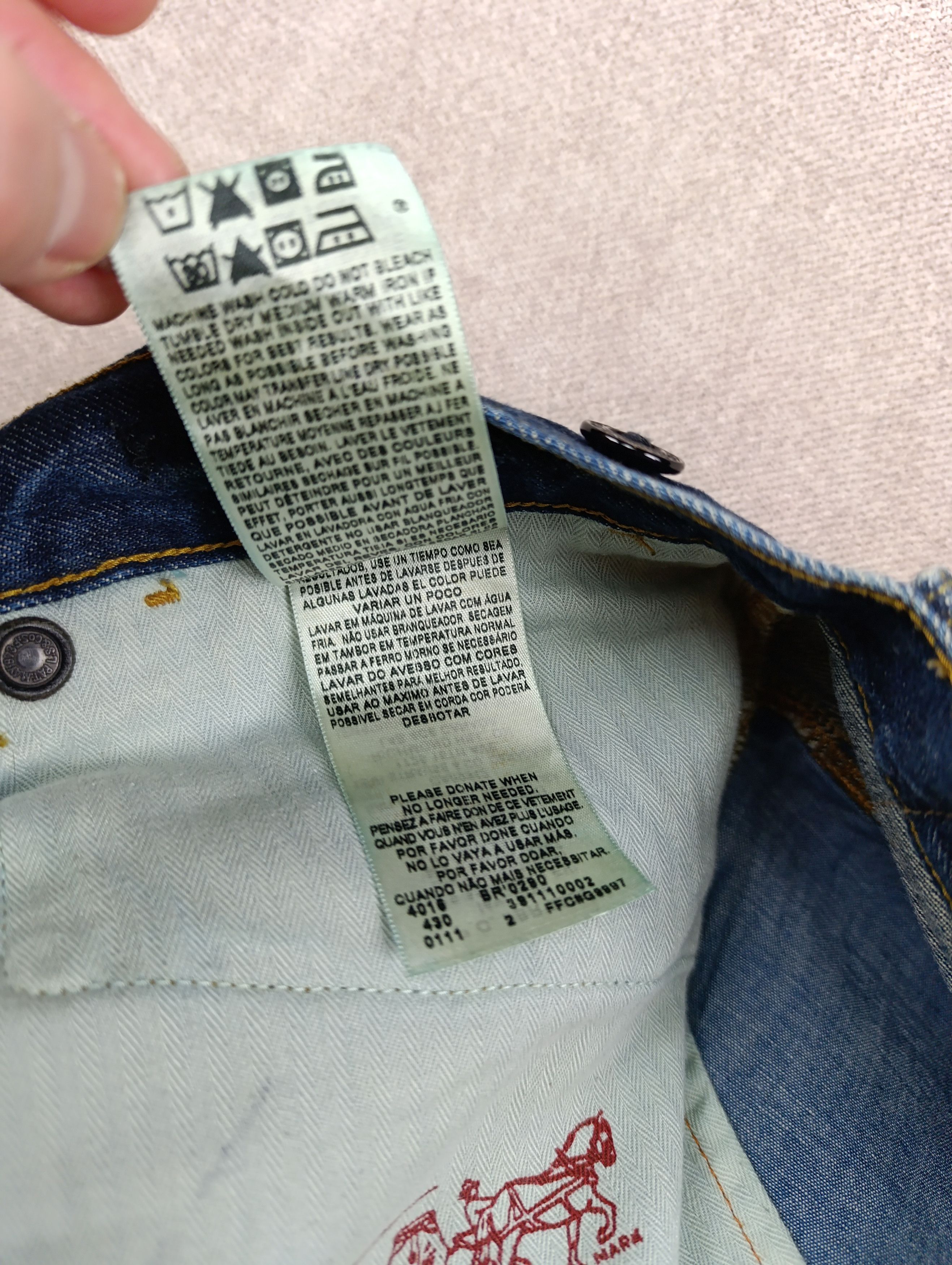 Levi's LEVIS MATCHSTICK SKINNY MENS JEANS CINCH SIZE 32/34 Size US 32 / EU 48 - 23 Thumbnail