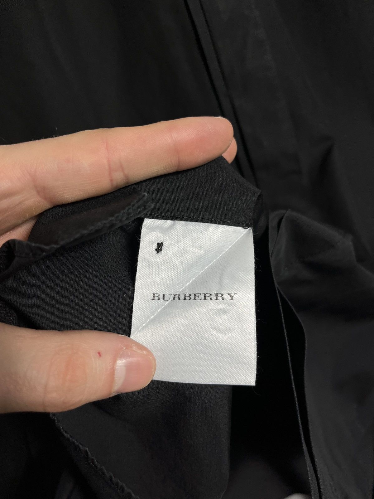 Burberry × Vintage Burberry shirt classic button mens long sleeve black Italy Size US XL / EU 56 / 4 - 6 Thumbnail