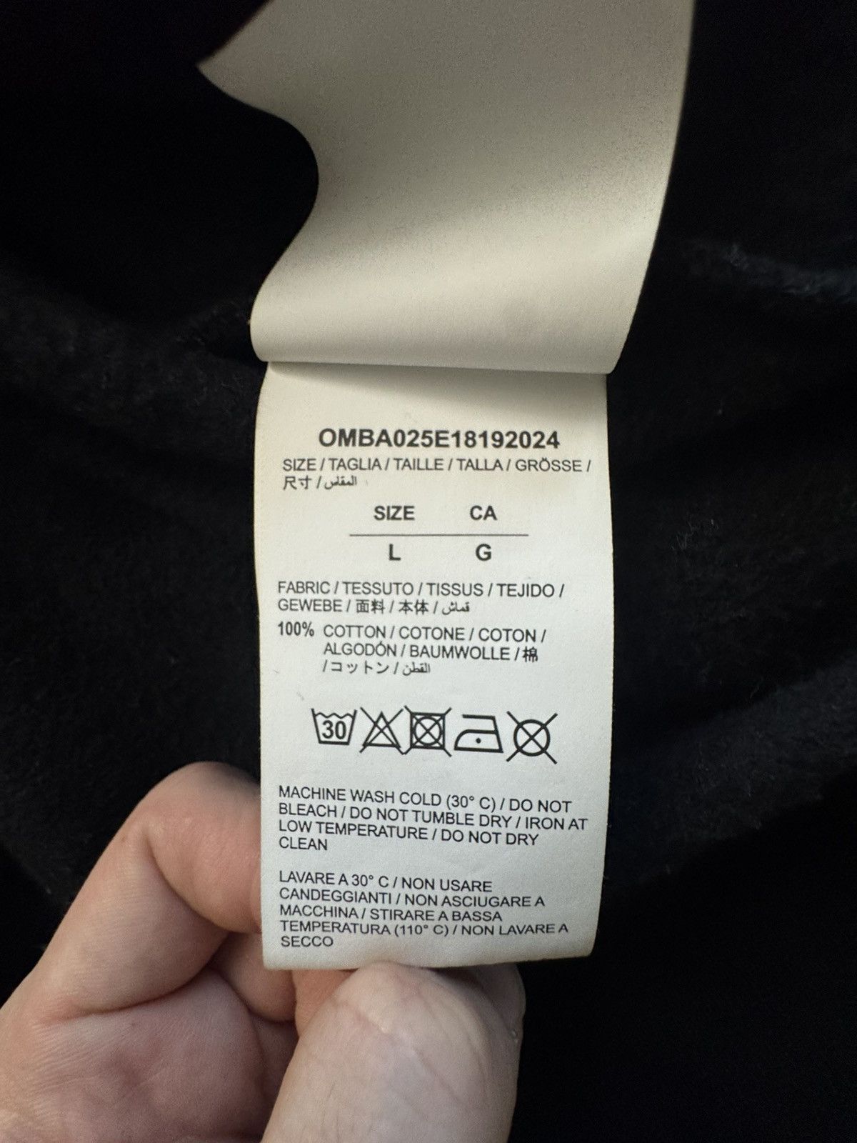 Off-White Off-White Black Crewneck Sweatshirt Size US L / EU 52-54 / 3 - 7 Thumbnail