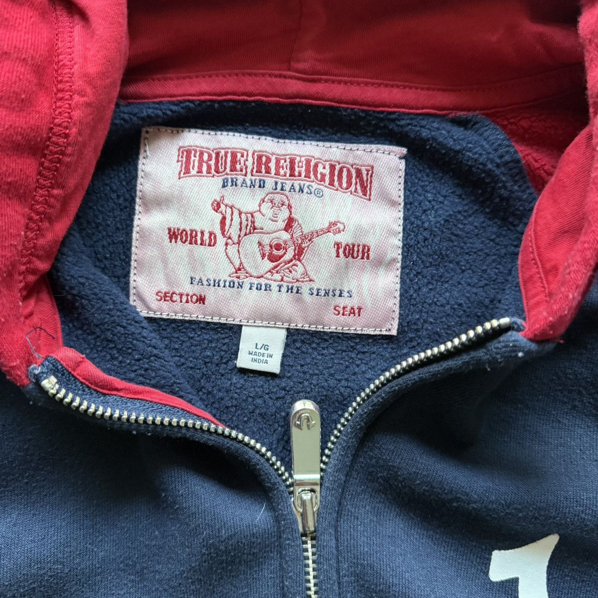 True Religion × Vintage Vintage True Religion Big Back Logo ZIP-Up Hoodie Size US L / EU 52-54 / 3 - 4 Thumbnail