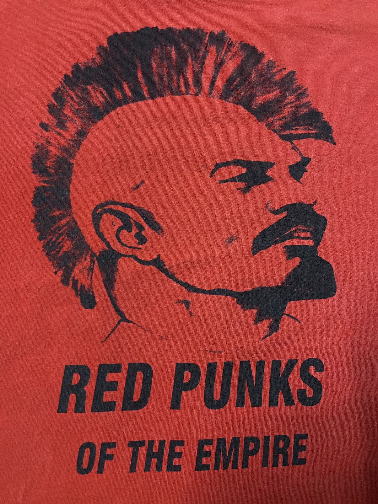 Band Tees × Vintage Vintage Red Punks Of The Empire Vladimir Lenin Band Tour Size US XXL / EU 58 / 5 - 4 Thumbnail
