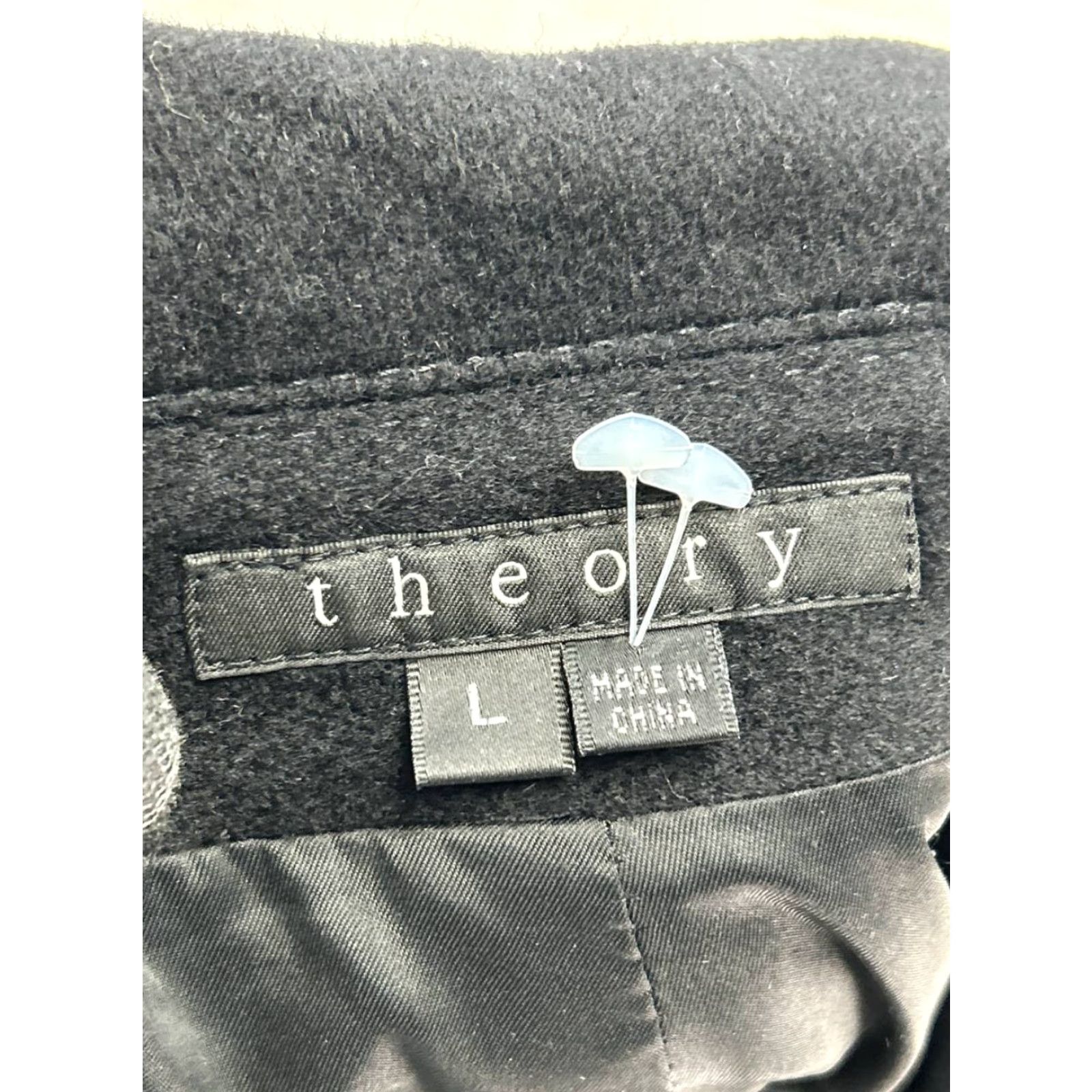 Theory Theory Coat Womens Large Black Wool Size L / US 10 / IT 46 - 3 Thumbnail