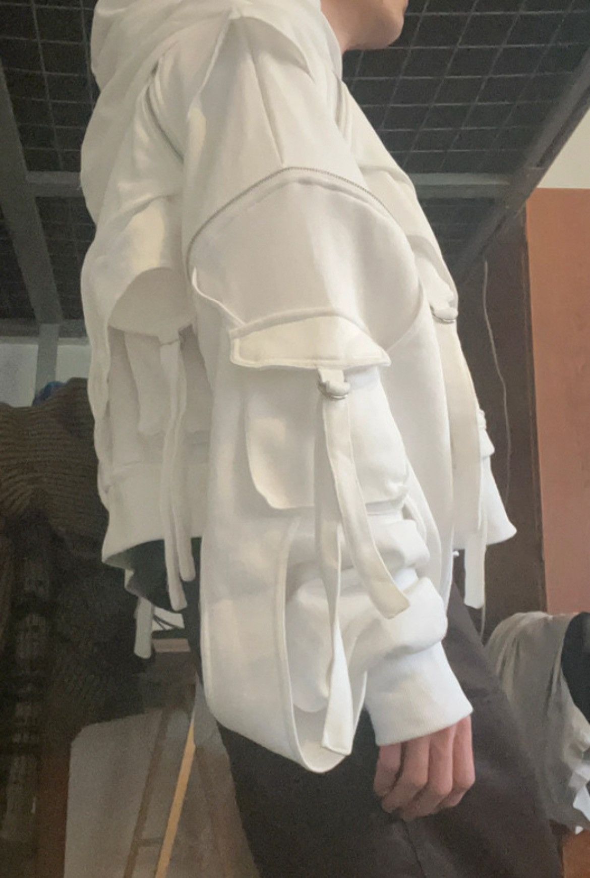 Other Slovakian Dreams White Cargo Hoodie Size US M / EU 48-50 / 2 - 2 Thumbnail
