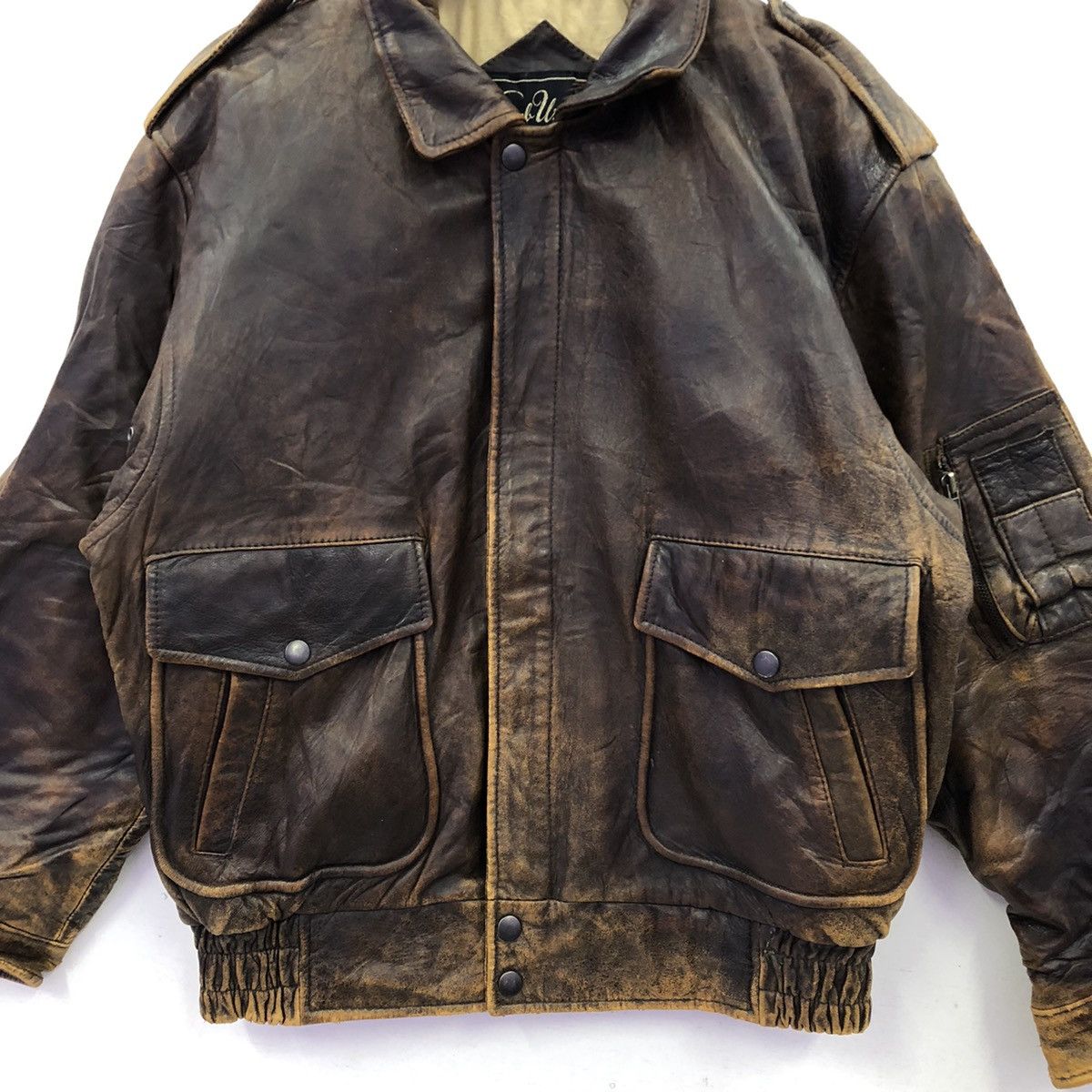 Japanese Brand Vintage Sub Urban Tokyo Sheepskin Leather Jacket Size US M / EU 48-50 / 2 - 4 Thumbnail