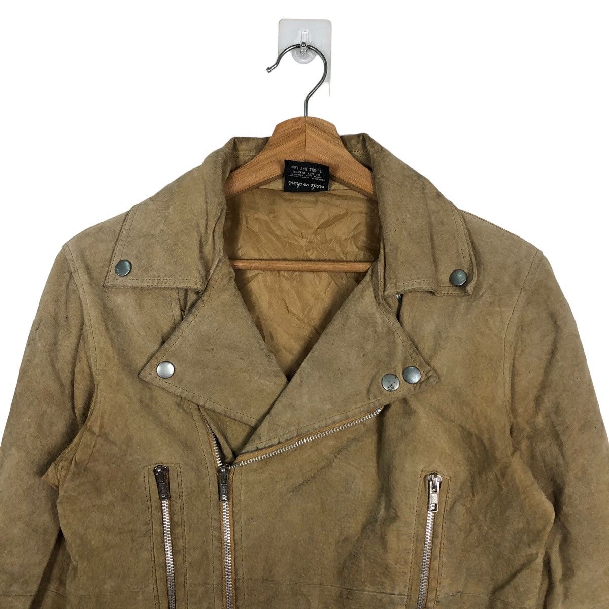 Genuine Leather 🔥90’s Vintage Double Breast Genuine Leather Jacket Racing Size US M / EU 48-50 / 2 - 3 Thumbnail