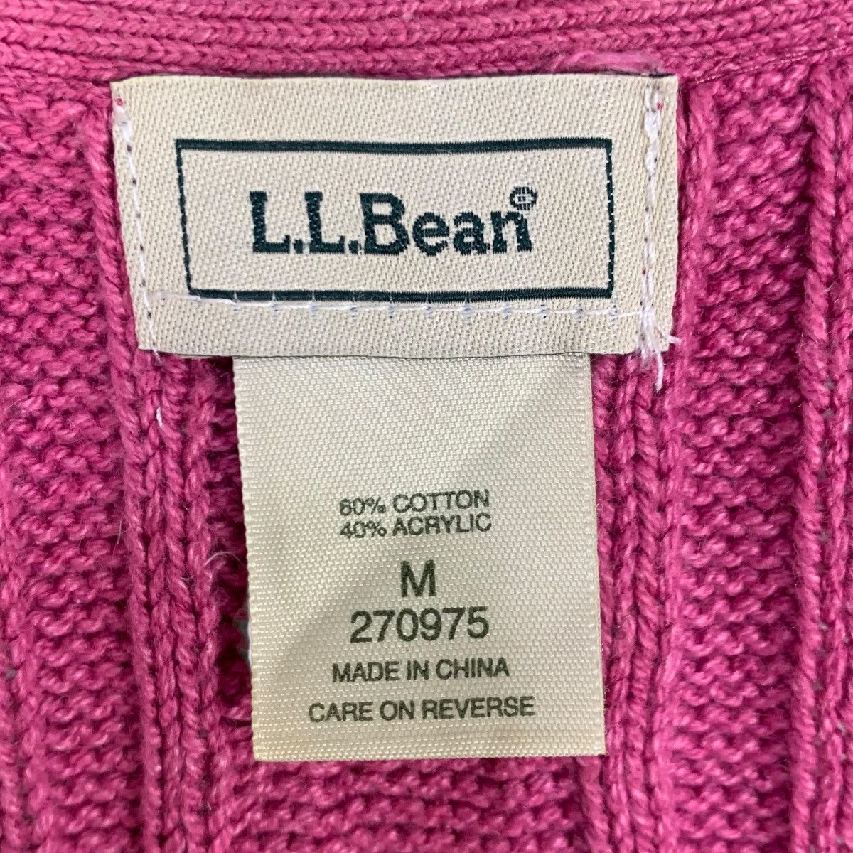 L.L. Bean Vintage LL Bean Knit Cardigan Sweater Women Button Up Size S / US 4 / IT 40 - 8 Thumbnail
