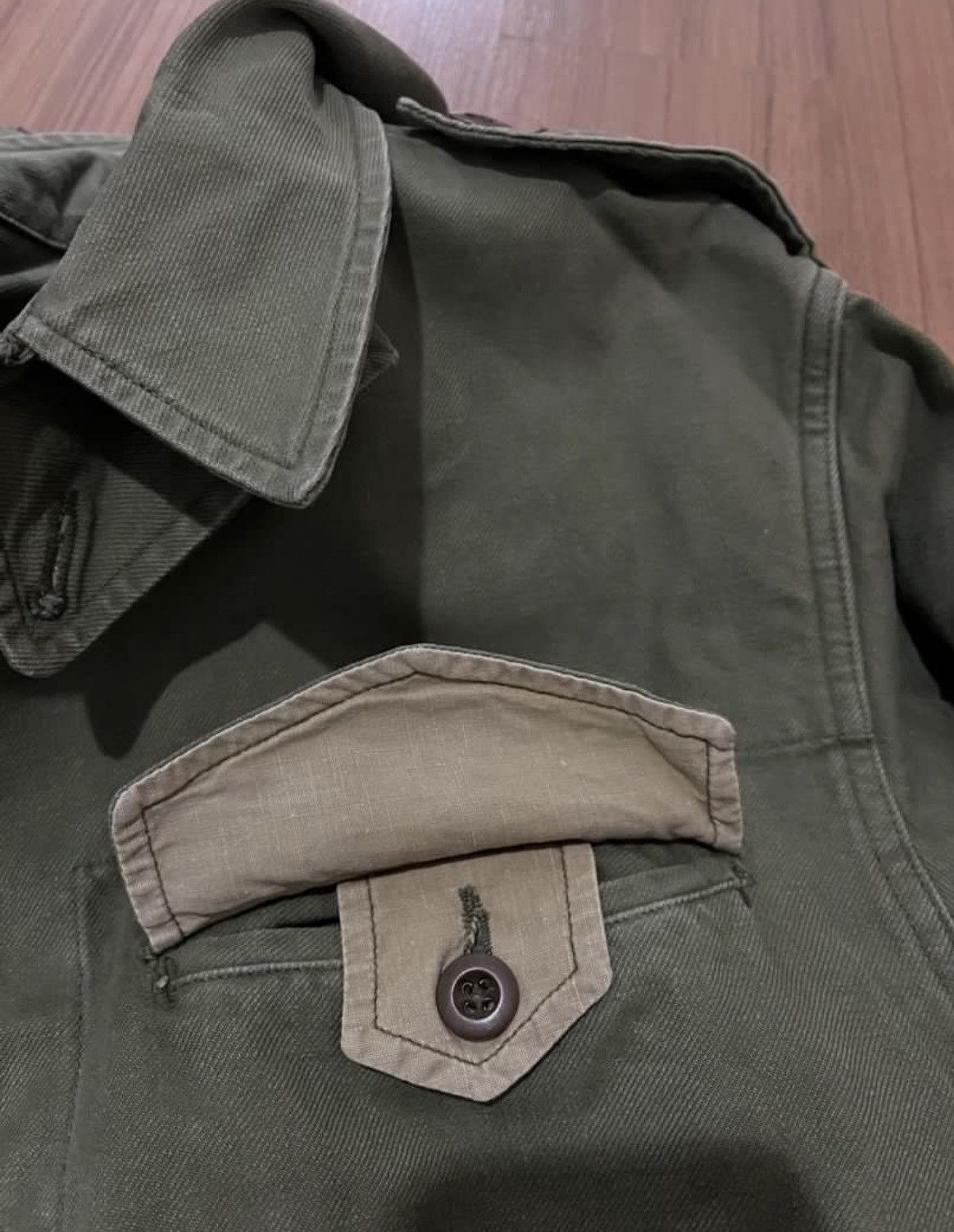 Other VINTAGE 50s M47 FRENCH ARMY JACKET PRODUCTION 1954 Size US M / EU 48-50 / 2 - 8 Thumbnail