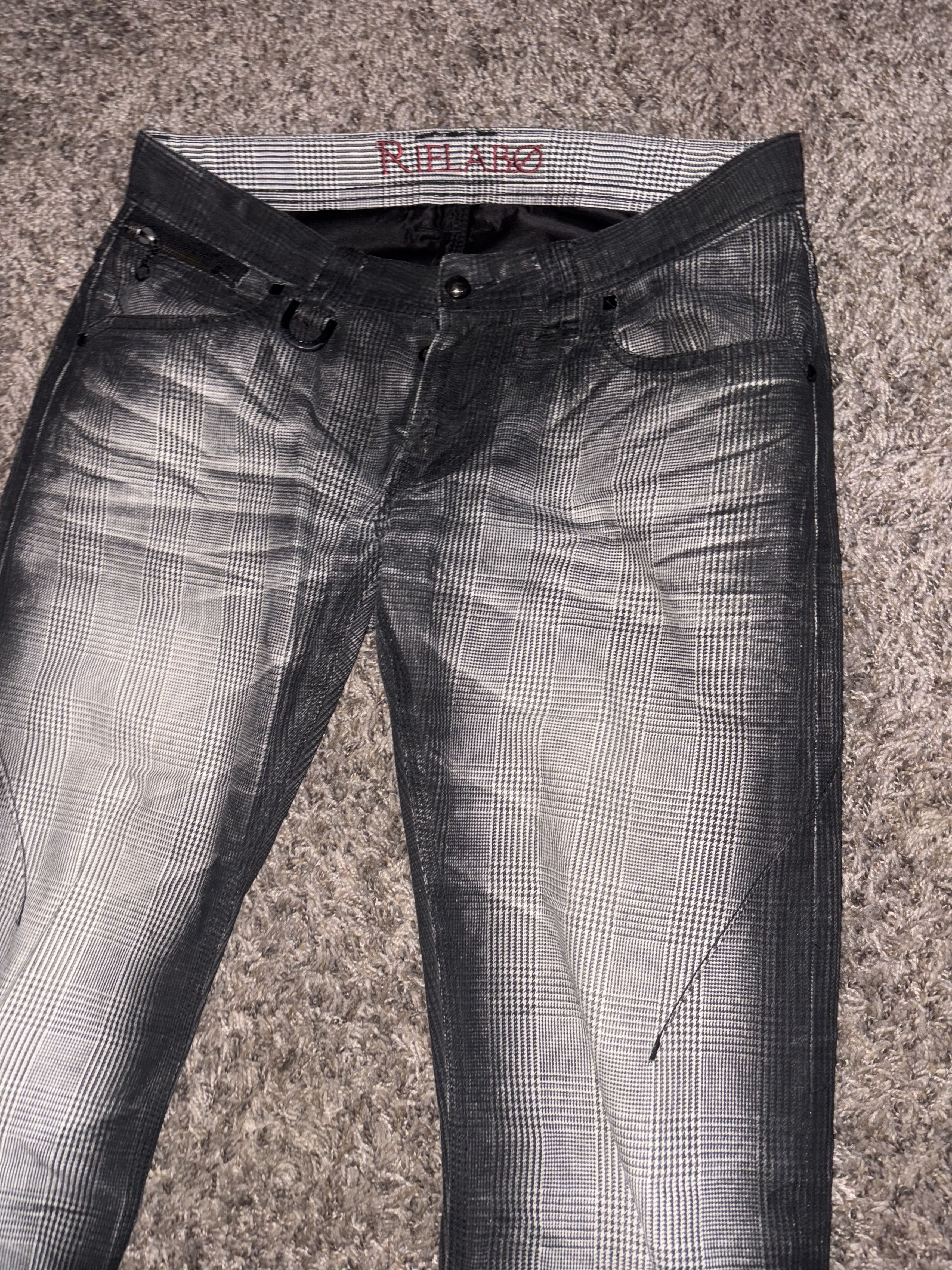 Japanese Brand Rielabo Japanese Plaid Denim Size US 30 / EU 46 - 2 Thumbnail