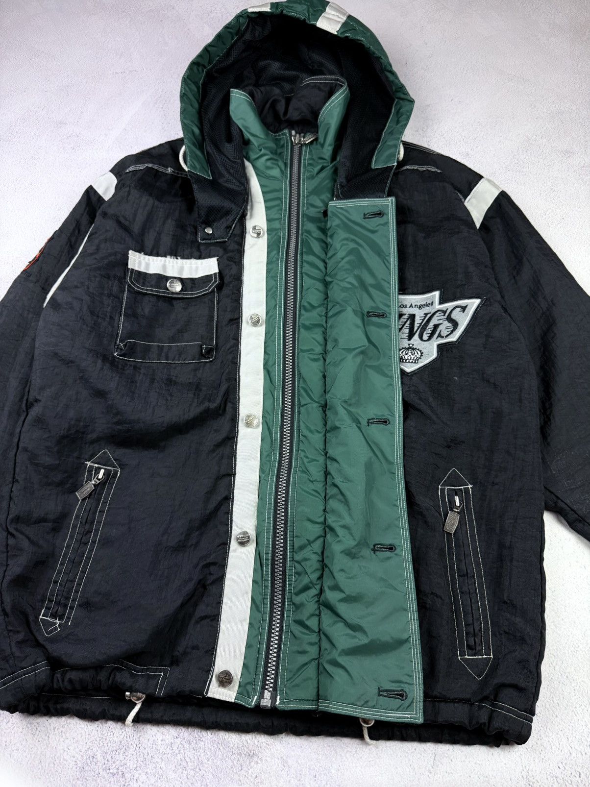 Vintage Vintage 90 x Campri Los Angeles Kings Jacket Hooded Men’s Size US M / EU 48-50 / 2 - 13 Thumbnail