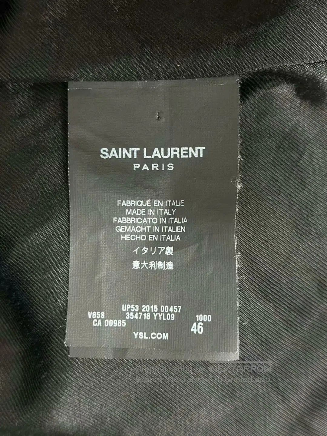 Saint Laurent Paris classic black and white baseball jacket. Size US L / EU 52-54 / 3 - 5 Thumbnail