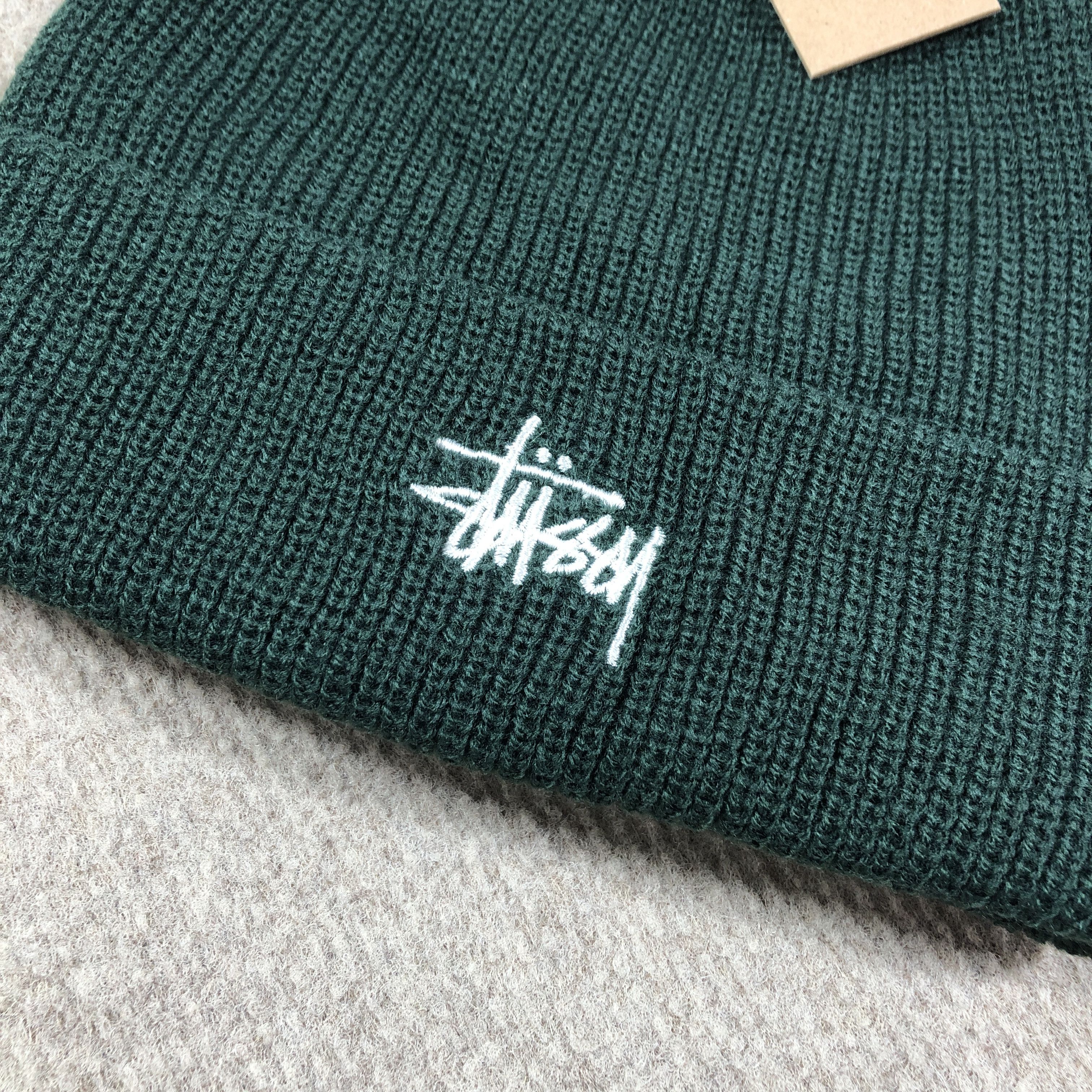 Stussy STUSSY BASIC BEANIE HAT • FOREST Size ONE SIZE - 2 Thumbnail