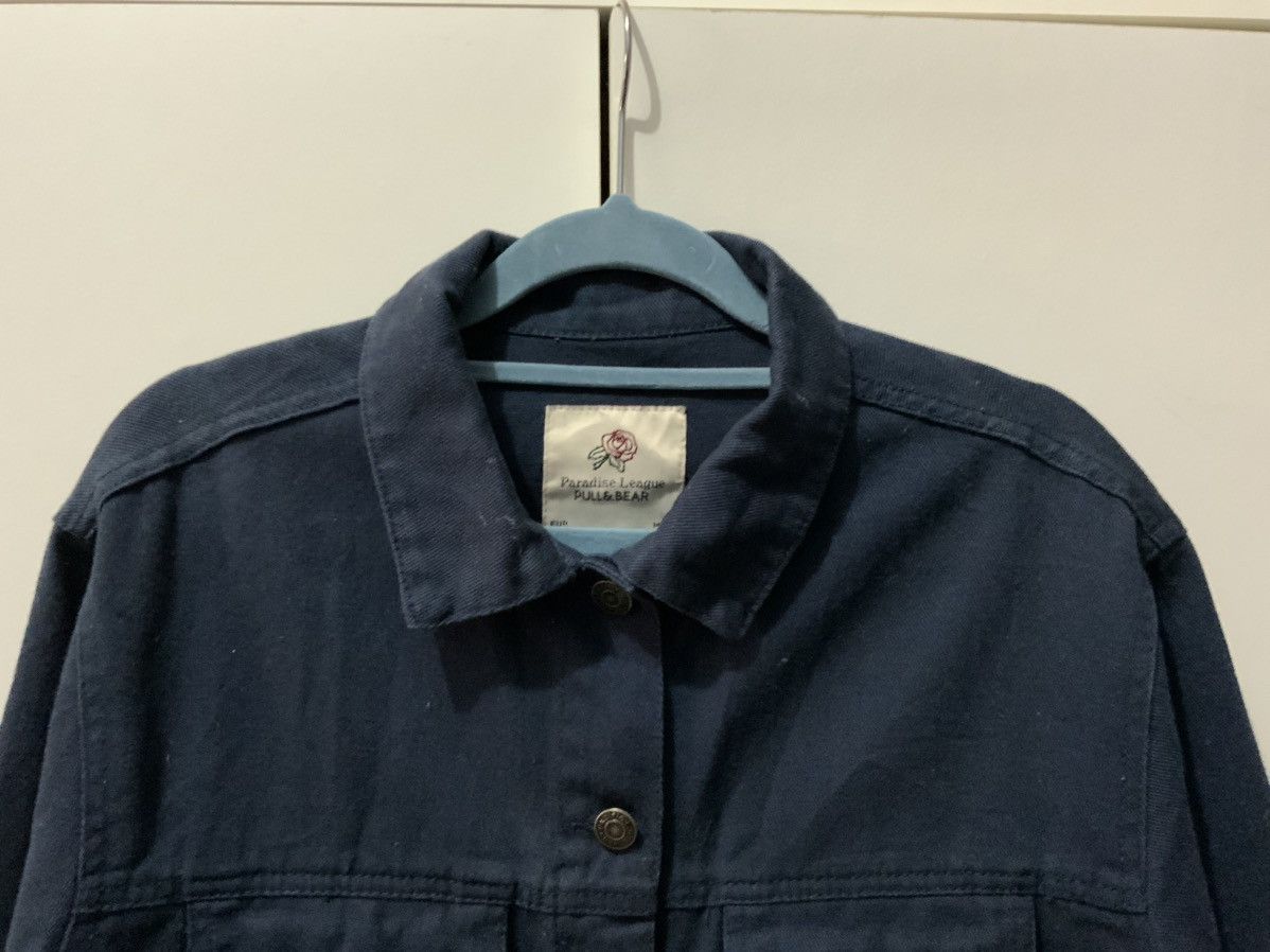 Pull & Bear Paradise League Pull & Bear Indigo Distressed Jacket Size US S / EU 44-46 / 1 - 3 Thumbnail