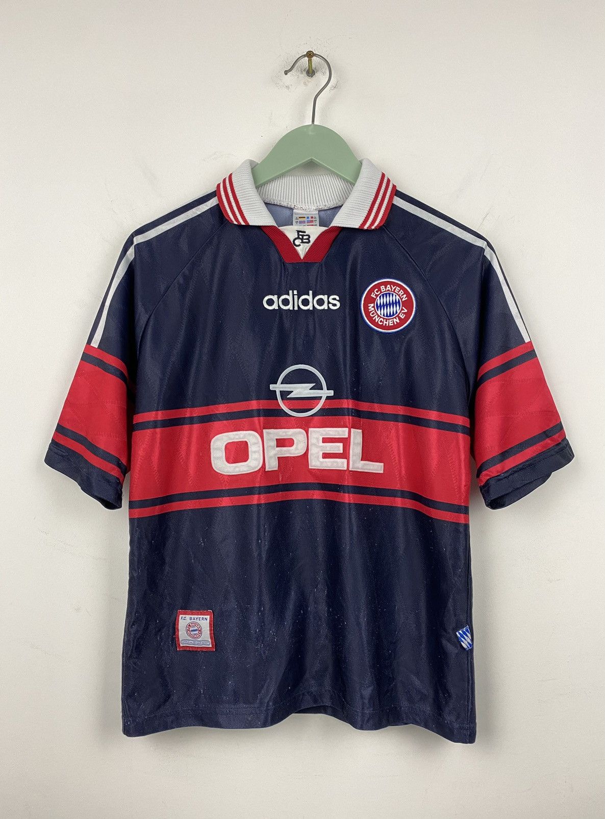 Adidas Vintage Bayern Munich 1997 1998 Elber #9 Soccer Jersey PSG Size US XS / EU 42 / 0 - 2 Thumbnail
