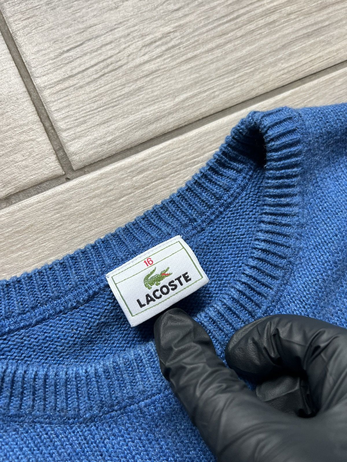 Lacoste Vintage Lacoste Blue Sweater Jumper Retro 90s Size US M / EU 48-50 / 2 - 5 Thumbnail