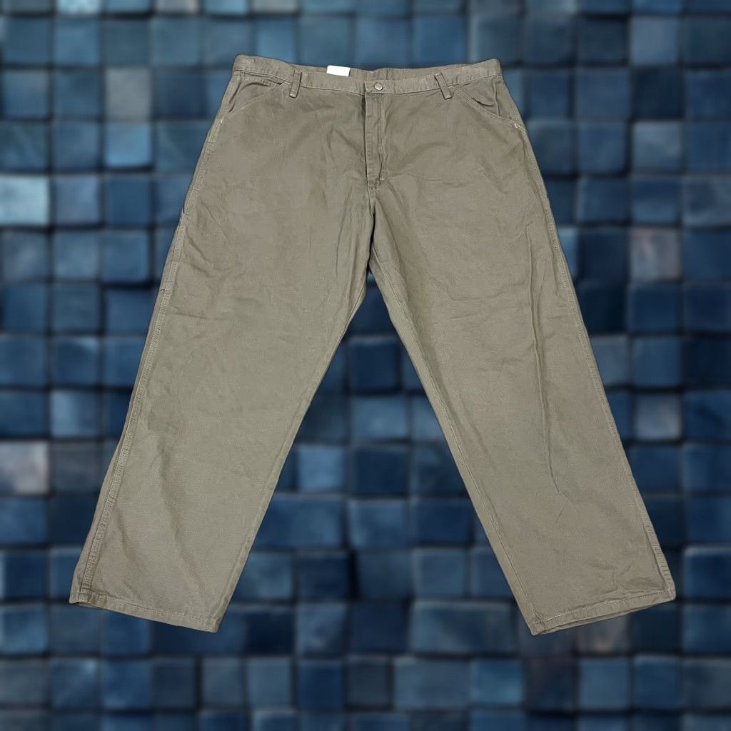 Wrangler Wrangler Pants Mens 42x30 Khaki Carpenter Workwear NWT Straight Leg Flat Front Cotton Twill Regular 30 Inseam USA "New" Size US 42 / EU 58 - 1 Thumbnail