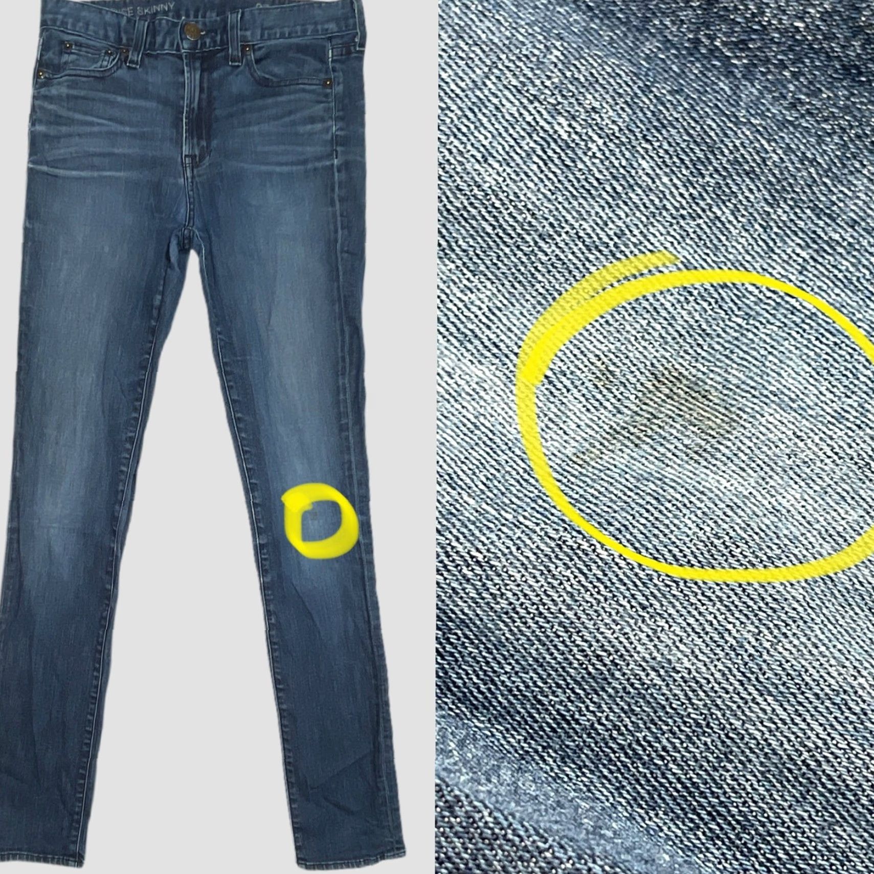 J.Crew J. Crew Skinny Jeans Womens Size 27 Dark Wash Denim Cotton Blend With Pocket 5-Pocket Zip Closure Vintage No Mens Womens Size 27" / US 4 / IT 40 - 3 Thumbnail