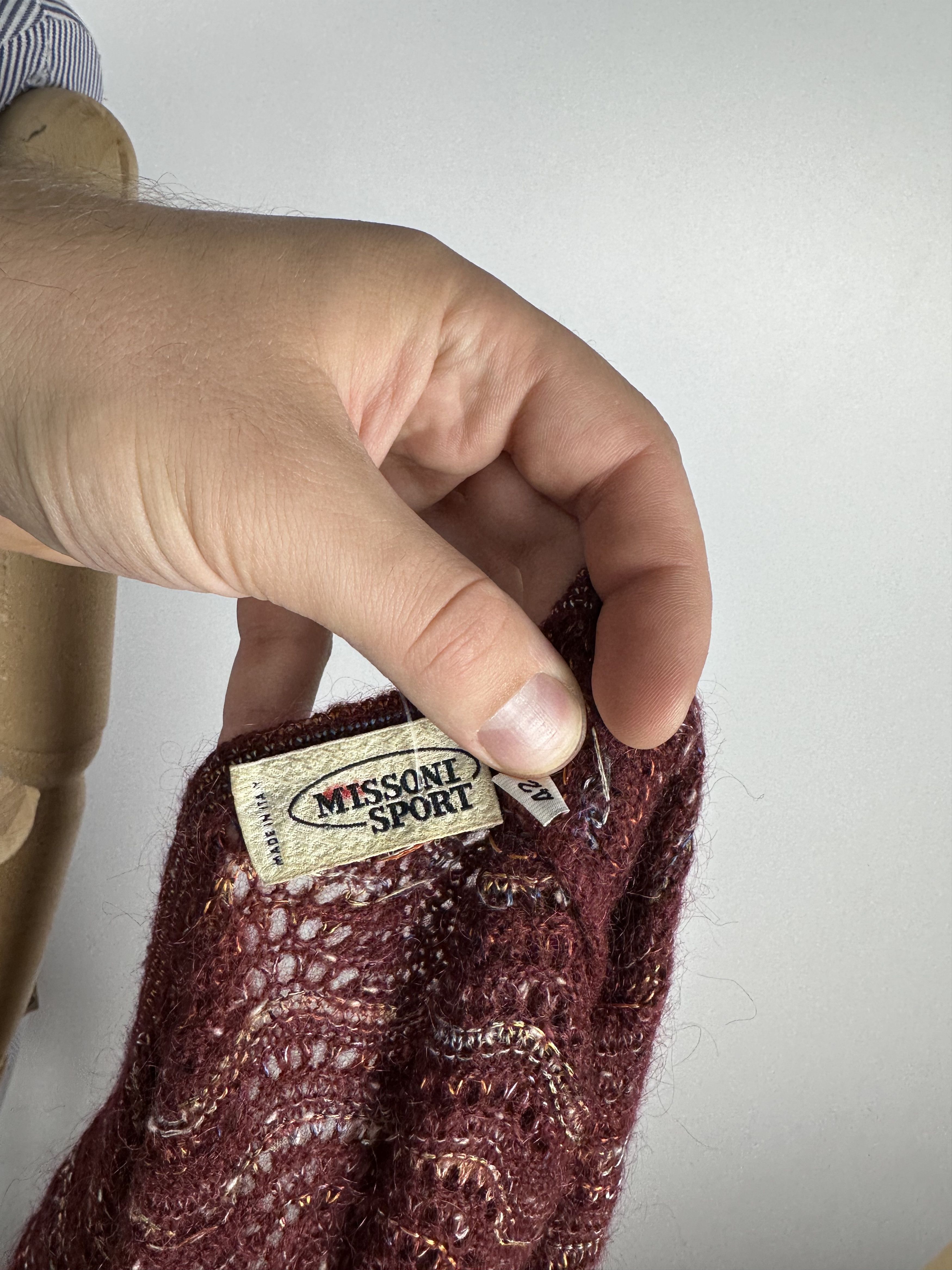 Missoni × Vintage Vintage Missoni Sport Long Cardigan Sweater Wool Mohair 42 Size M / US 6-8 / IT 42-44 - 7 Thumbnail