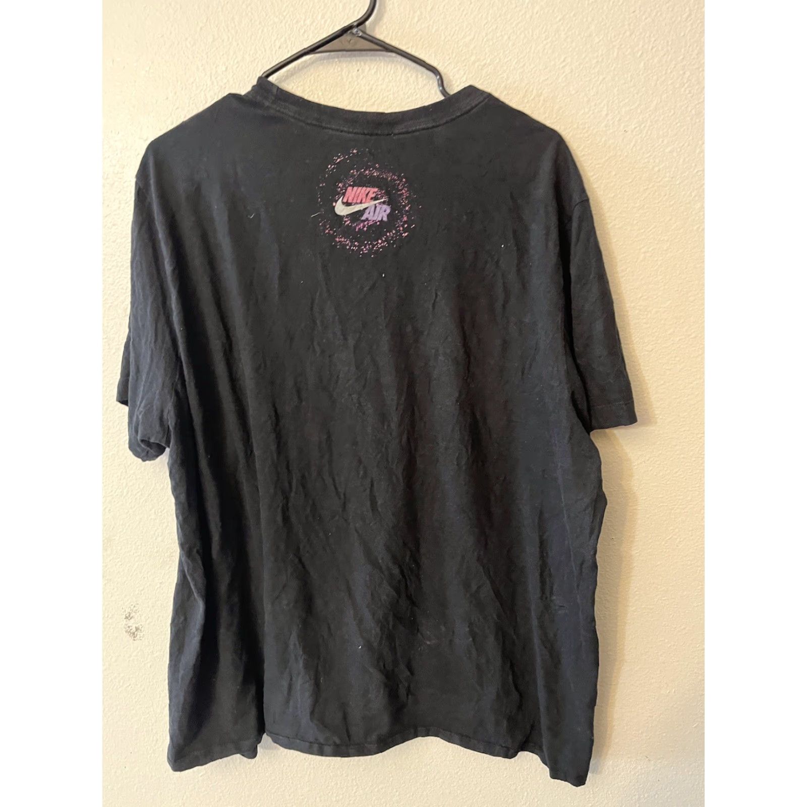 Nike Nike Air Men T-Shirt XL Crew Neck Short Sleeve Graphic Logo Astronaut Breakdance Cotton Black Tee Size US XL / EU 56 / 4 - 3 Thumbnail