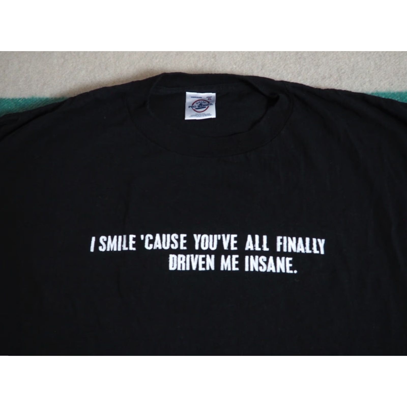 Delta VTG 2000s Delta Tee Black Mens XL T-Shirt USA Graphic Short Sleeve Cotton Frog Look Grunge Decade 2000s Size US XL / EU 56 / 4 - 3 Thumbnail