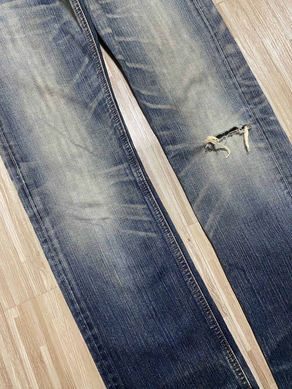 Edwin 🔥Thrash Exclusive Vintage Edwin Rusty Distress Denim Jean Size US 28 / EU 44 - 6 Thumbnail