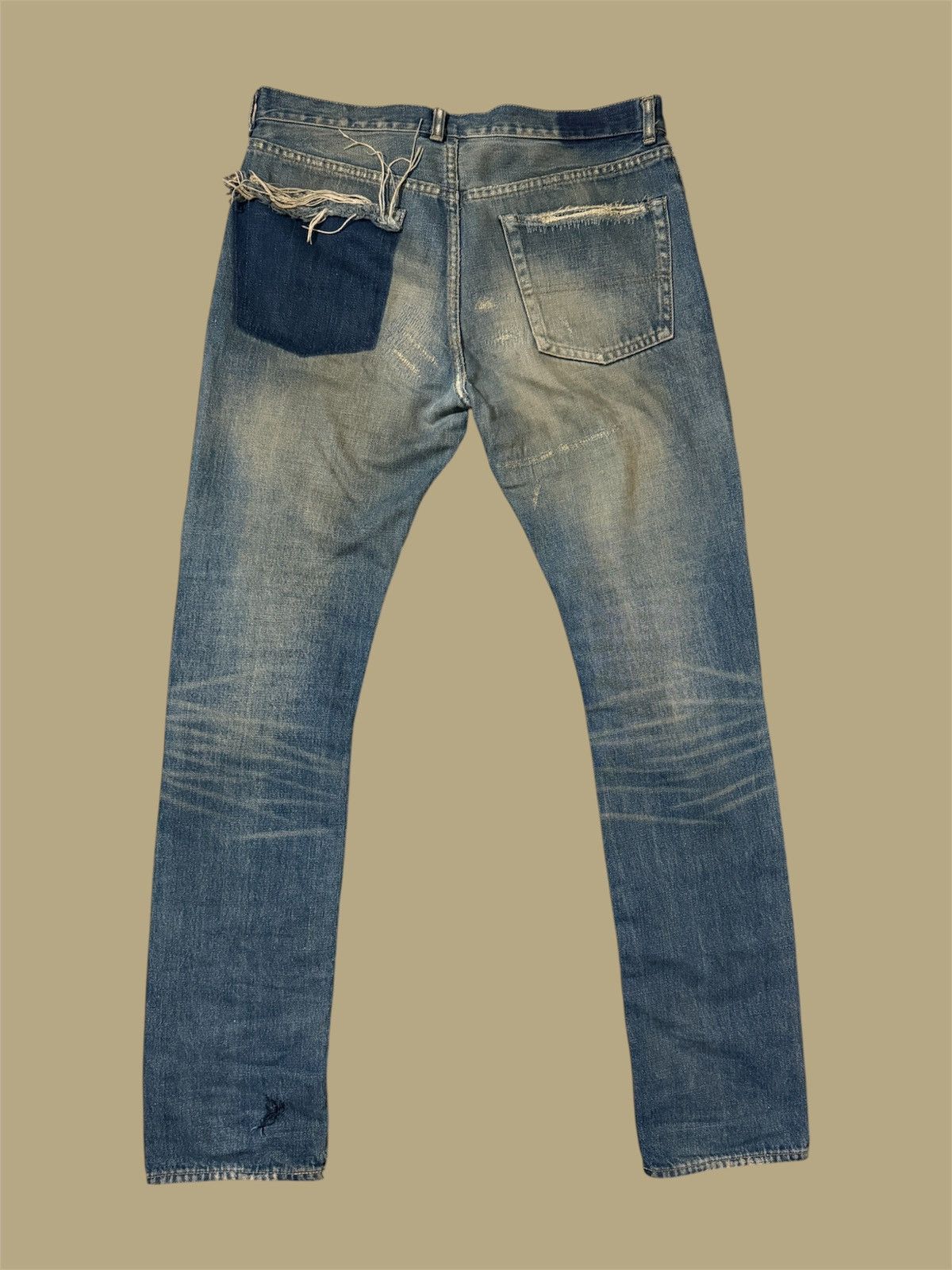 Undercover Undercover 2004AW “but beautiful” 68 Red Yarn Jeans Size US 32 / EU 48 - 2 Thumbnail