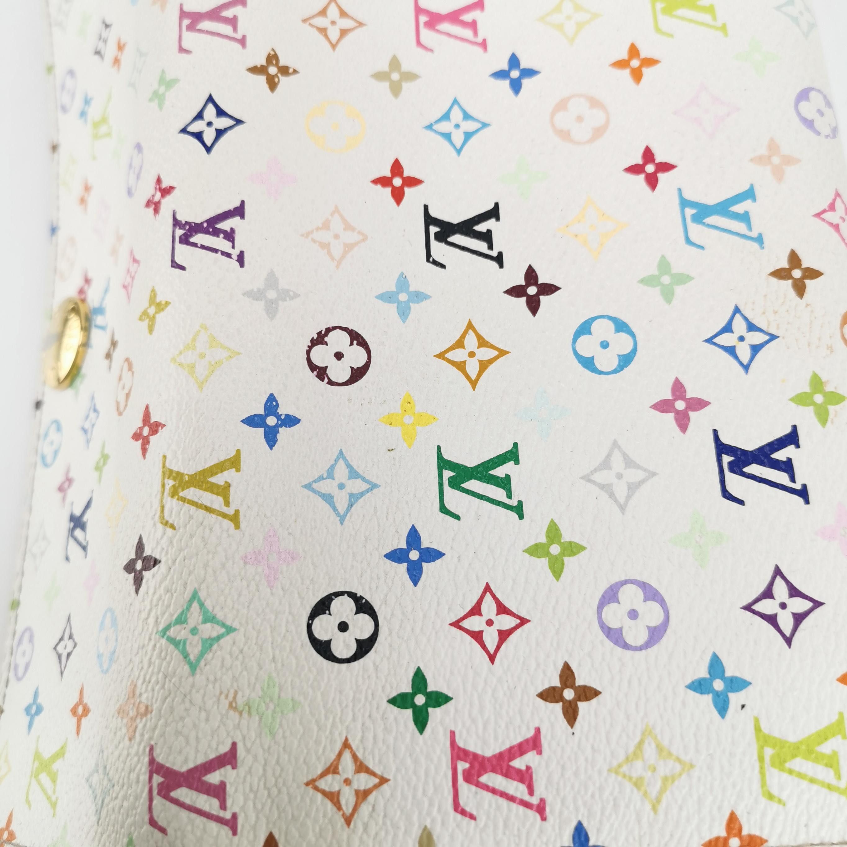Louis Vuitton Louis Vuitton (LV) White Tricolor Snap Button Flap Long Wal Size ONE SIZE - 7 Thumbnail