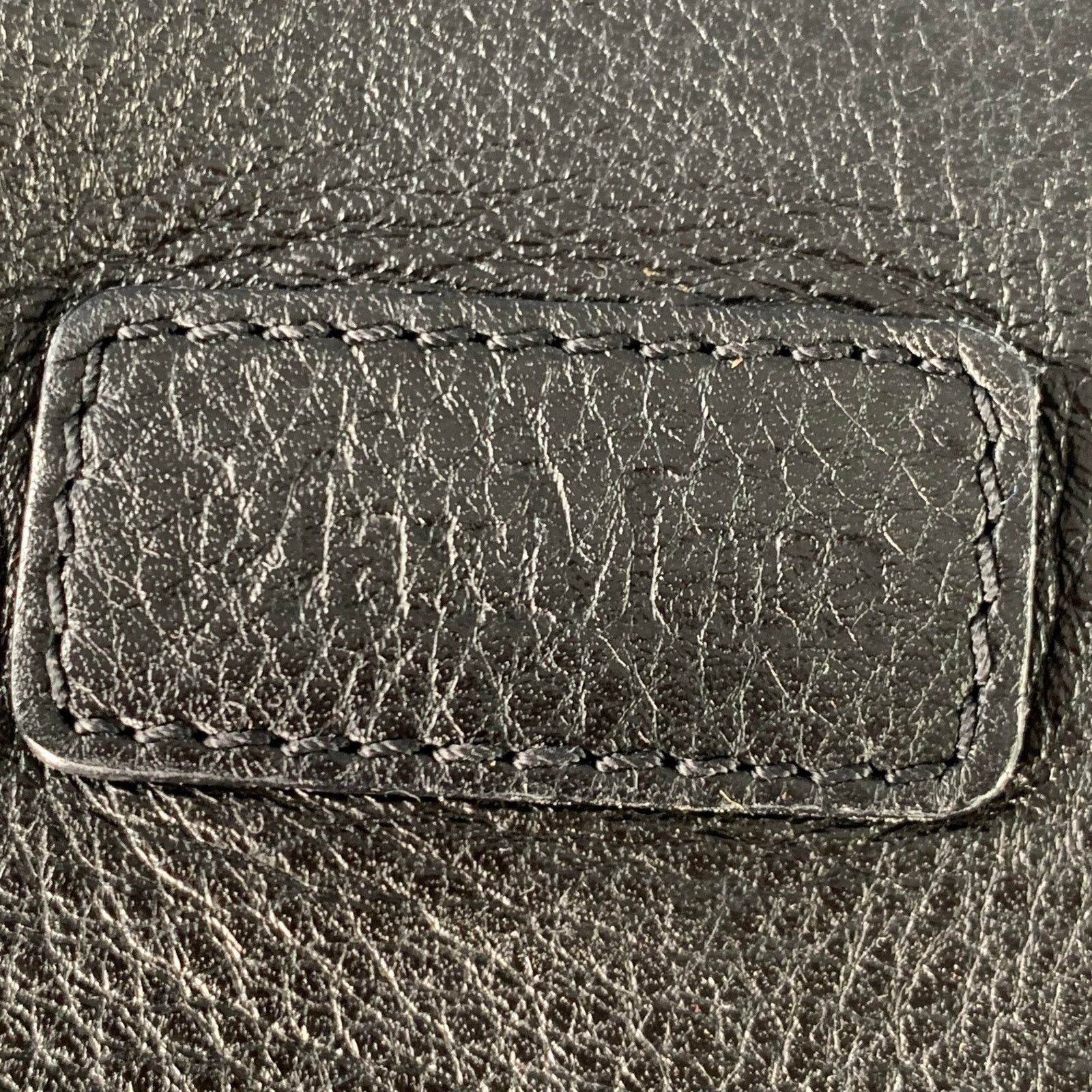 Max Mara MAX MARA Black Leather Tote Top Handles Zip Handbag Size ONE SIZE - 7 Thumbnail