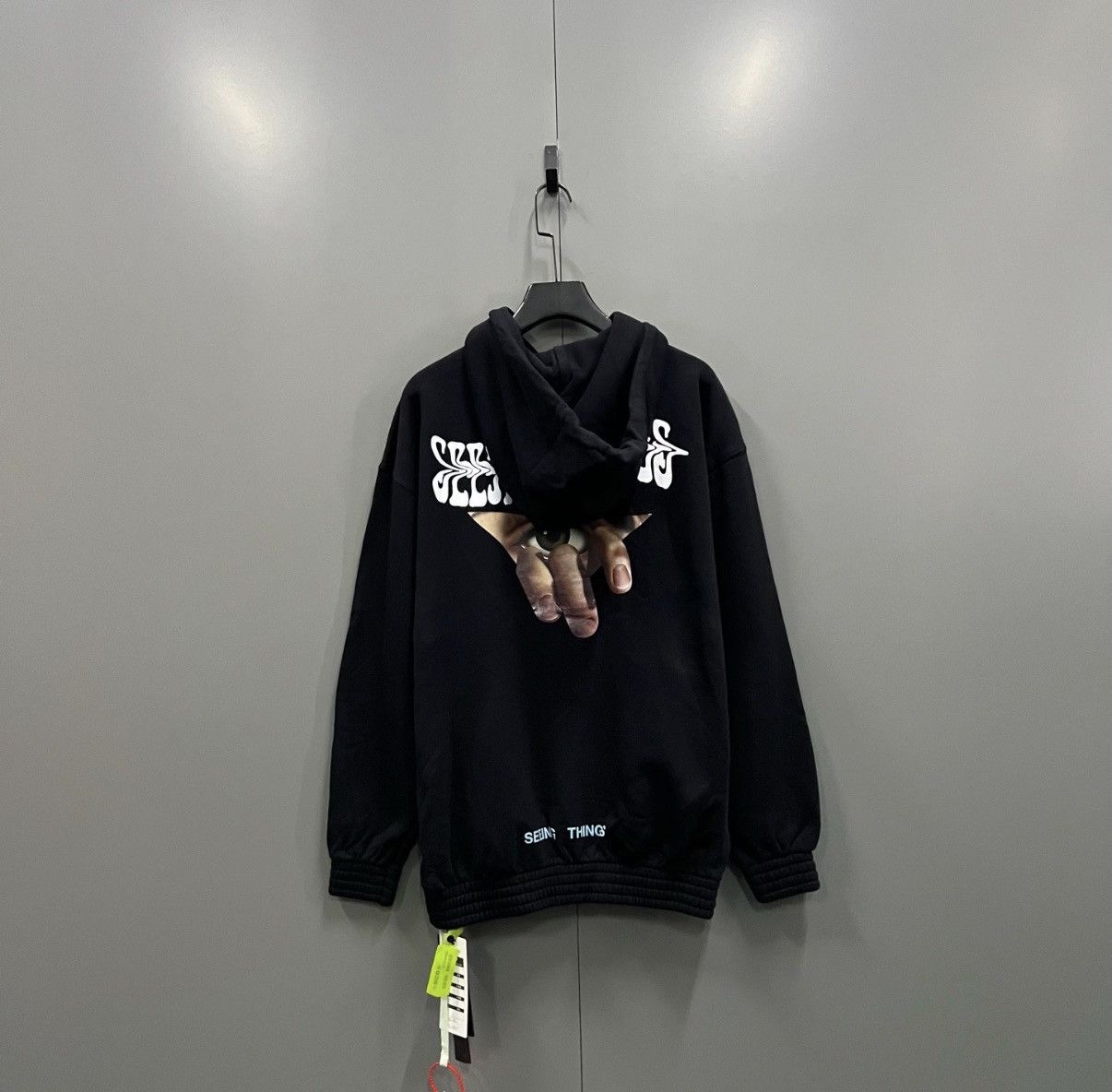 Off-White OFF-WHITE OW Eye Pattern Print Hoodie J41 Size US XS / EU 42 / 0 - 2 Thumbnail