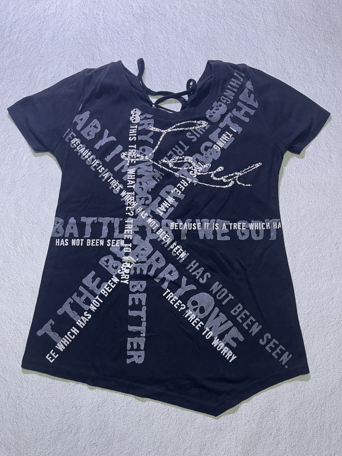 Hysteric Glamour Y2K LIVIN ALONE short sleeve tshirt Size M / US 6-8 / IT 42-44 - 1 Thumbnail