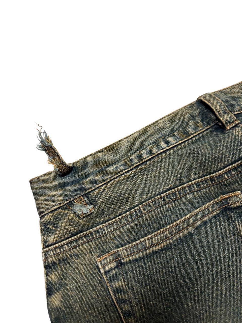 Rusty 💥Vintage Live Claire Crazy Thrashed Style Mud Rusty Washed Size US 29 - 10 Thumbnail