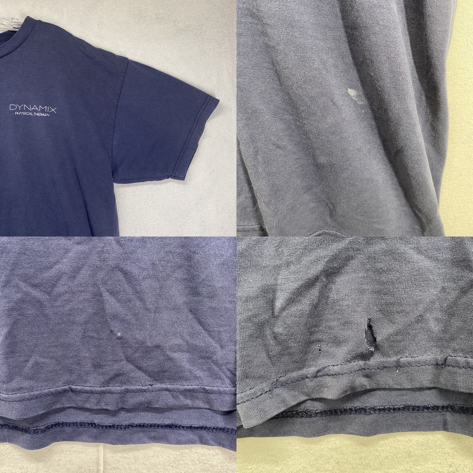 Fruit Of The Loom VINTAGE Fruit of the Loom T-Shirt Men Large Blue 90s PT Bodies Of Motion DYNAMIX Graphic Print USA Health Slim Fit Crew Neck Short Sleeve Size US L / EU 52-54 / 3 - 8 Thumbnail