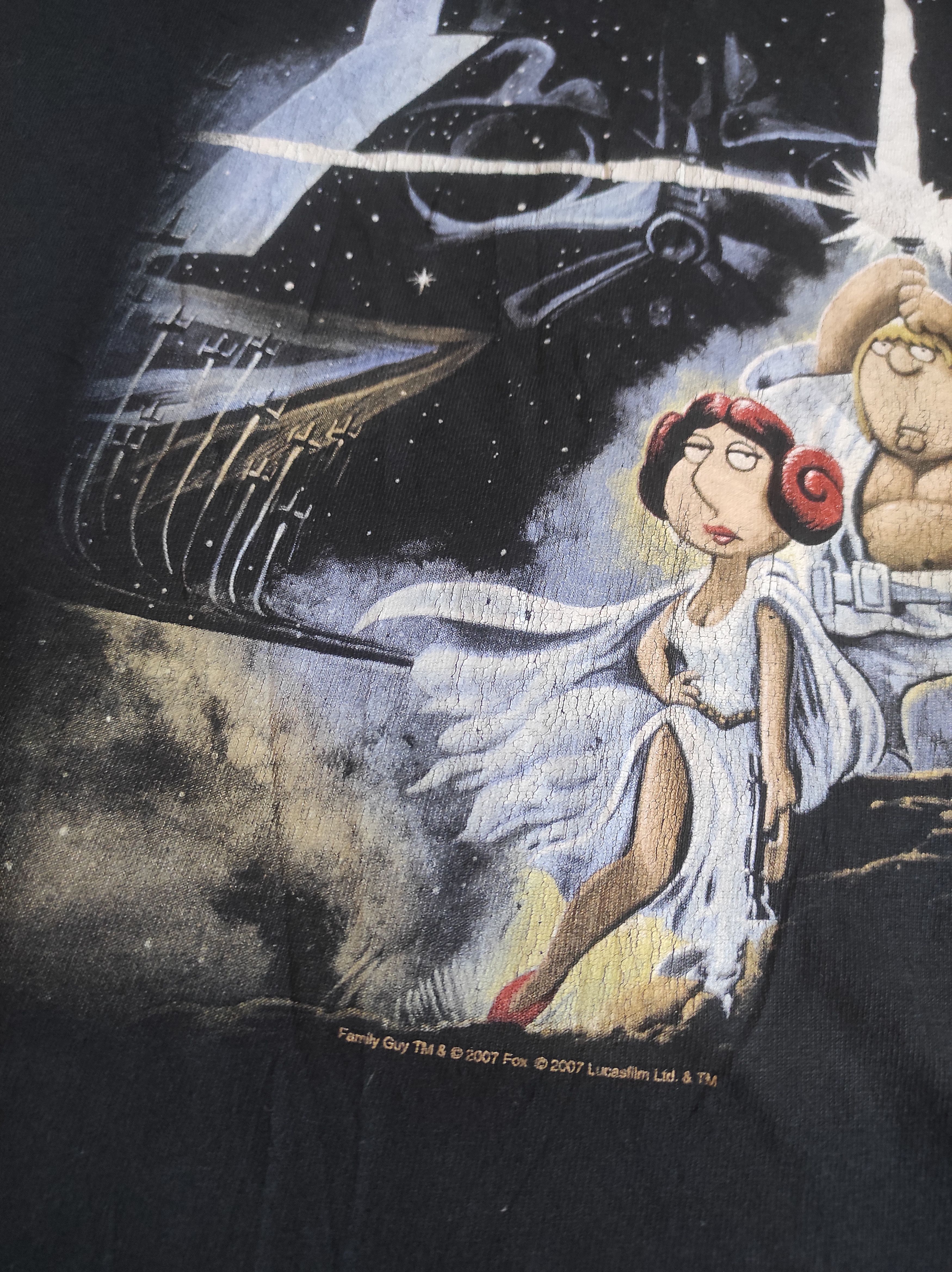 Jerzees Star Wars × Vintage 2007 Family Guy t-shirt Size US L / EU 52-54 / 3 - 5 Thumbnail