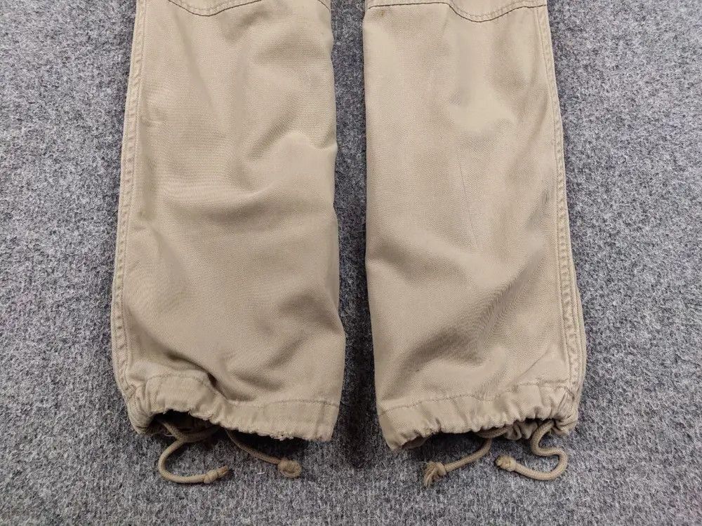 Japanese Brand Vintage 90's Japanese Baggy cargo Beige cotton Pants Hype Size US 34 / EU 50 - 4 Thumbnail