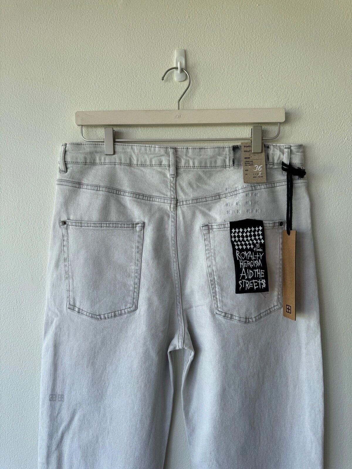 Ksubi new Ksubi mens 36 denim jean habits off white bullet Size US 36 / EU 52 - 6 Thumbnail