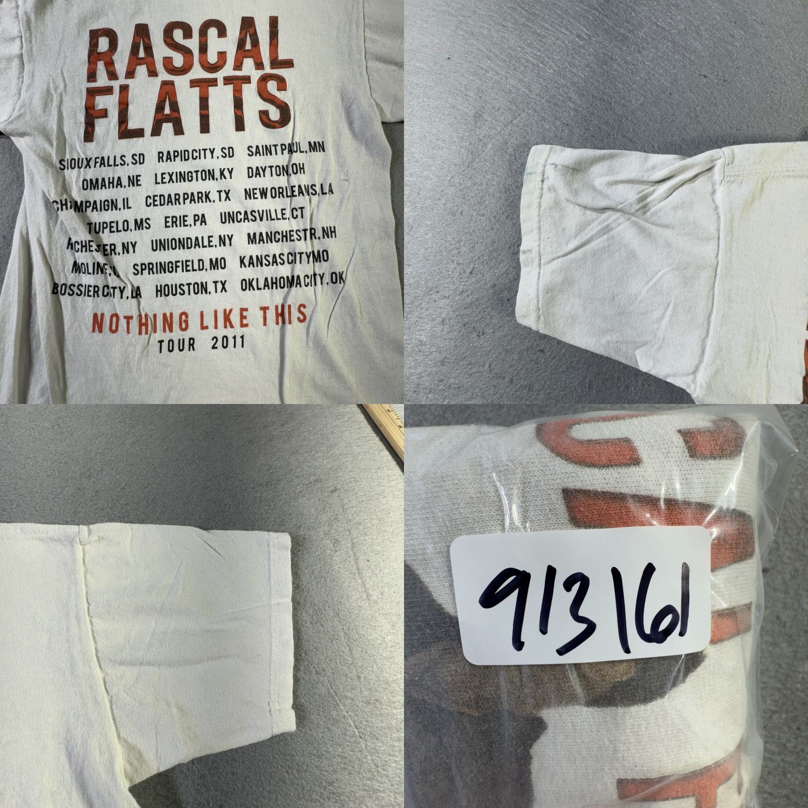 Anvil Rascal Flatts Shirt Mens Small White Nothing Like This Tour 2011 Band Tee Concert Mens Small White Rascal Flatts Tour 2011 Tee Size US S / EU 44-46 / 1 - 9 Thumbnail