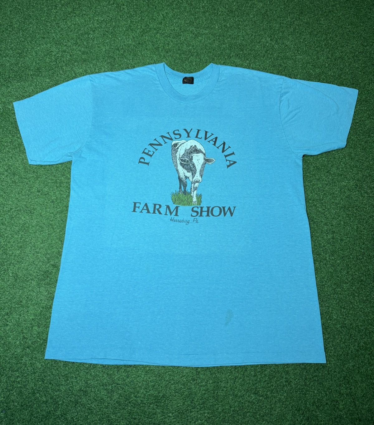Vintage Vintage 70s 80s Pennslyvania Farm Show Cow XL Retro T Shirt Size US XL / EU 56 / 4 - 1 Thumbnail