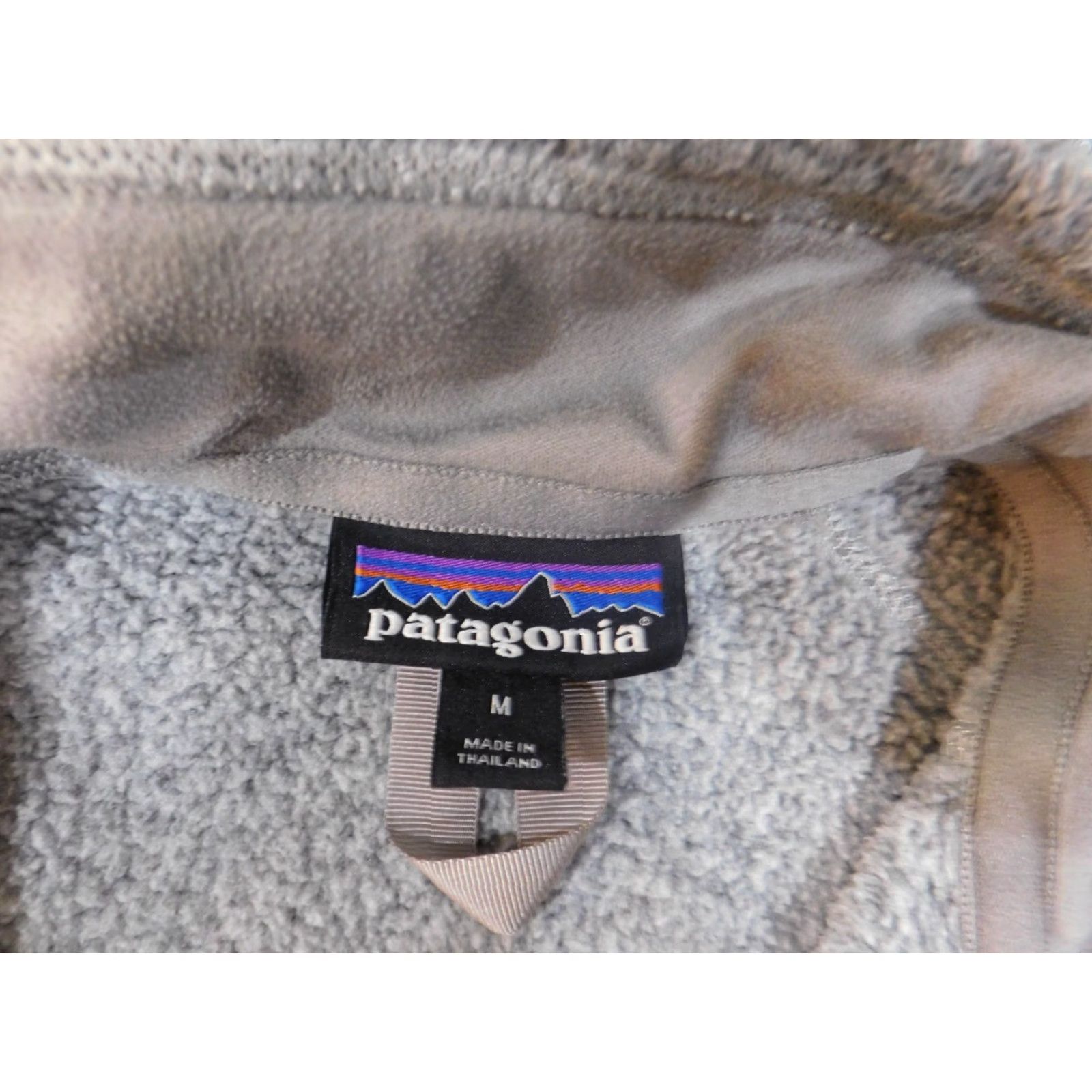 Patagonia Patagonia Sweater Womens Medium Gray 1/4 zip Outdoor Pullover Knit Logo Mock Neck Long Sleeve Regular Classic 1/4 Zip Outdoor Womens Size M / US 6-8 / IT 42-44 - 5 Thumbnail