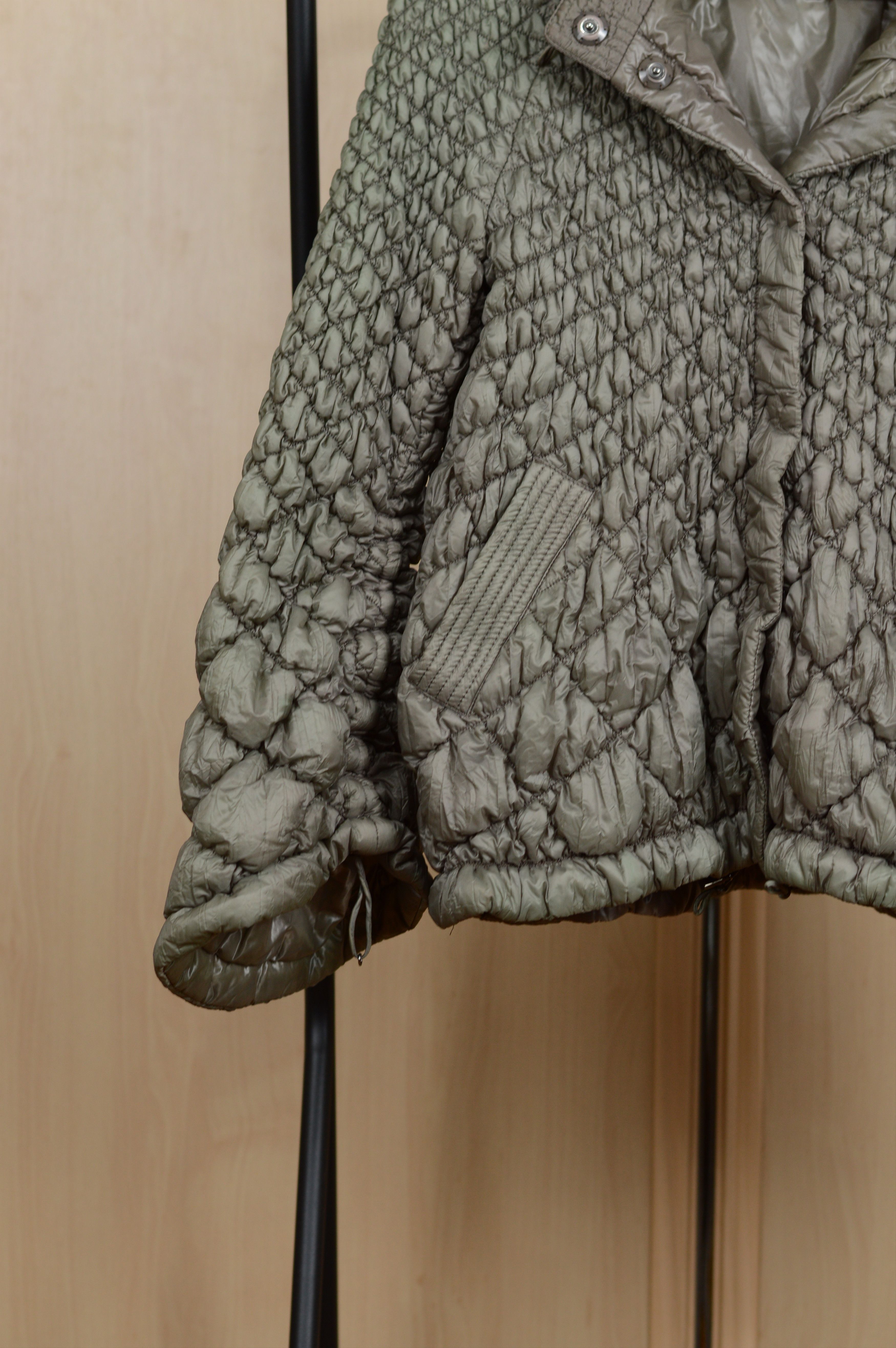Ermanno Scervino Ermanno Scervino Quilted Hooded Jacket Olive Green Size S / US 4 / IT 40 - 2 Thumbnail