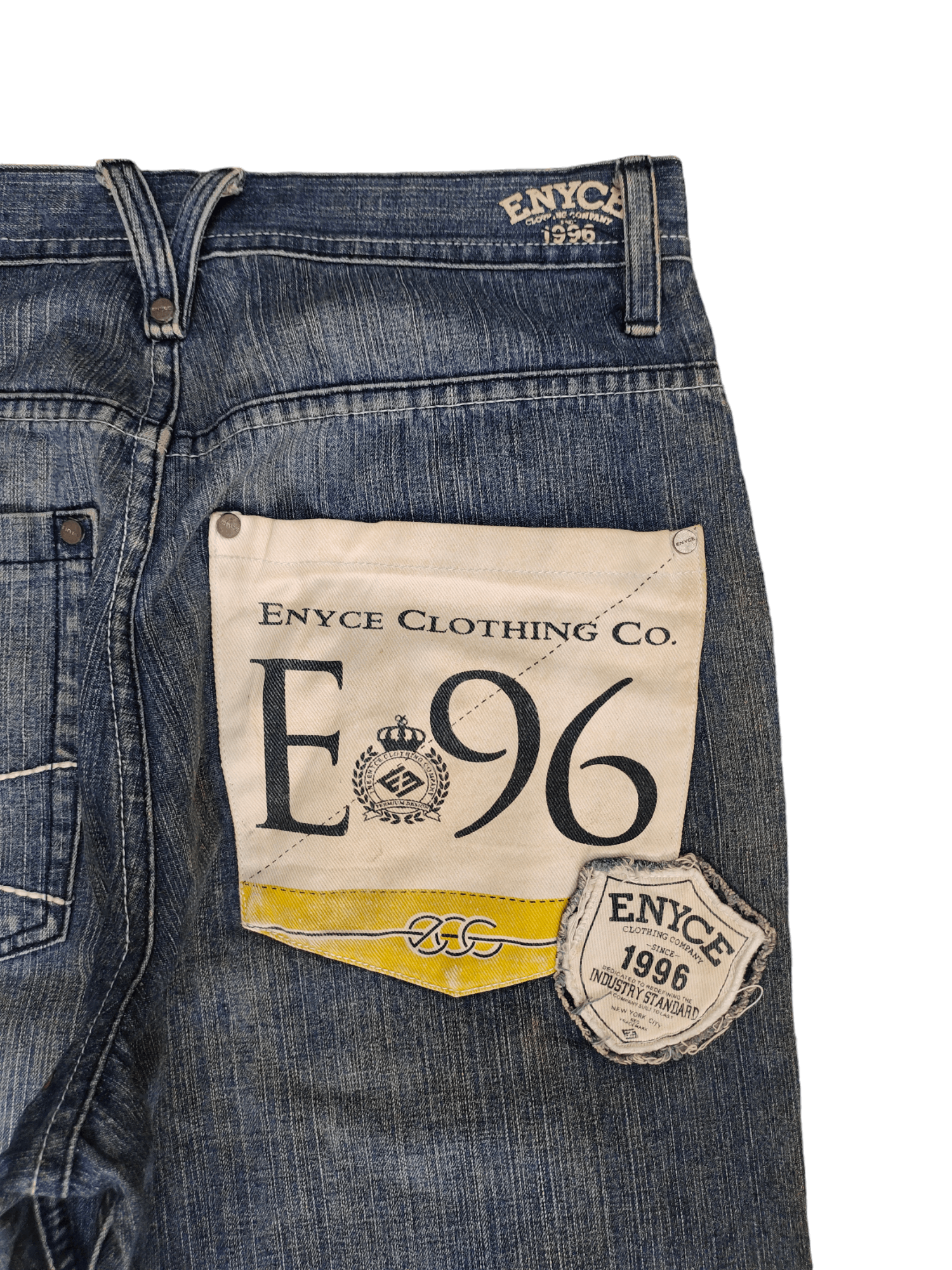 Enyce Crazy Vintage Y2k Enyce E96 Patches Jnco Style Baggy Jeans Size US 32 / EU 48 - 3 Thumbnail