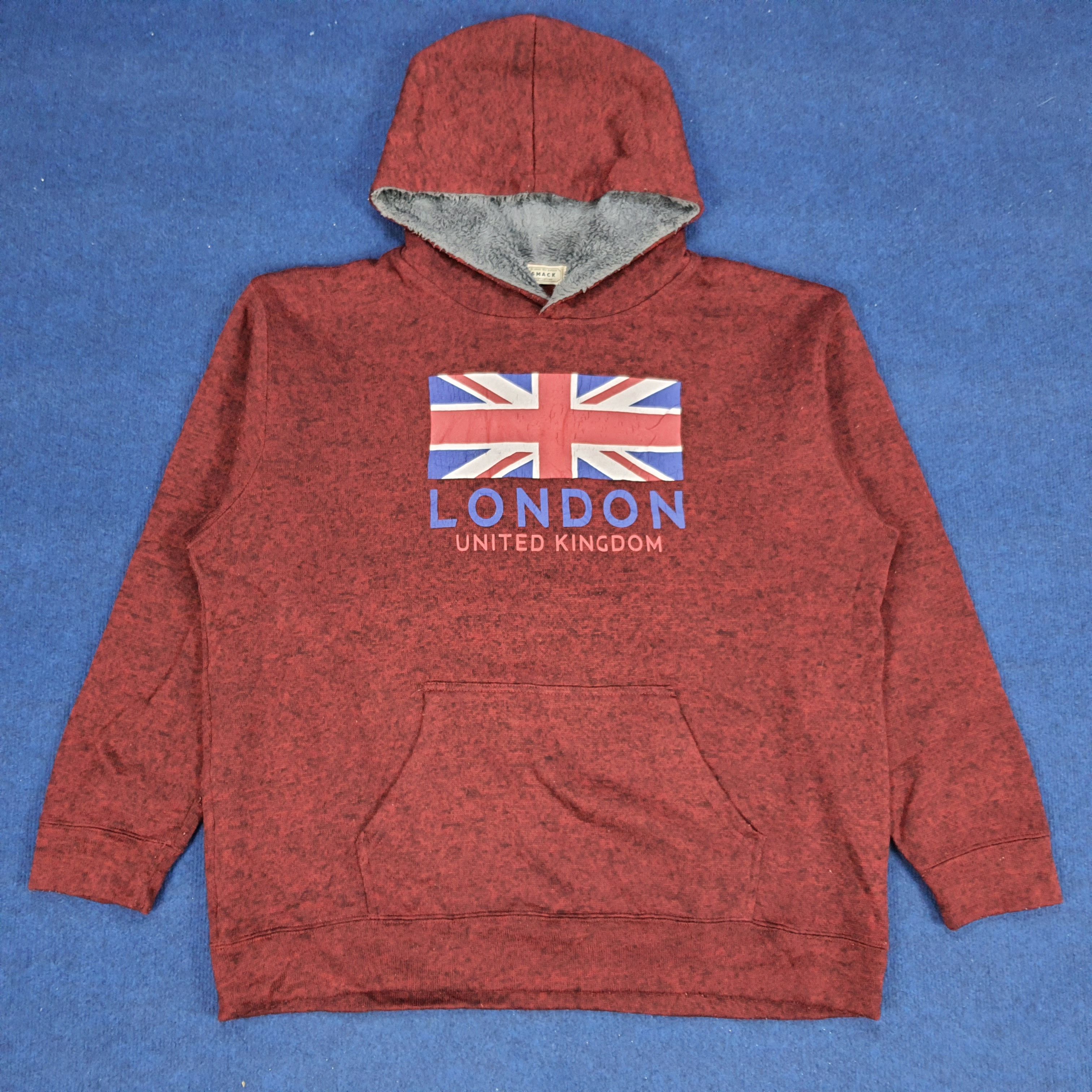 Vintage Vintage Smack London United Kingdom Flag Hoodie Size US XXL / EU 58 / 5 - 1 Thumbnail