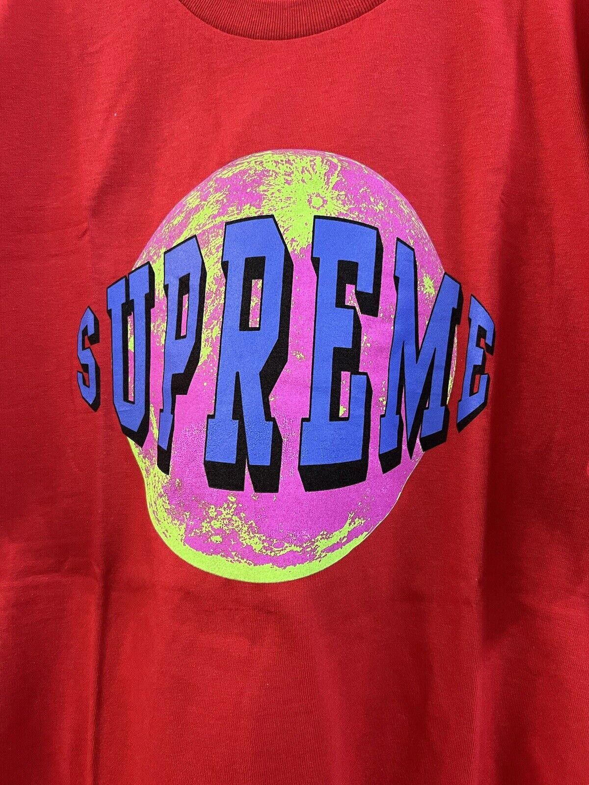 Supreme FW15 Supreme Lunar Tee T-Shirt Red Sz L Large 2015 Size US L / EU 52-54 / 3 - 3 Thumbnail