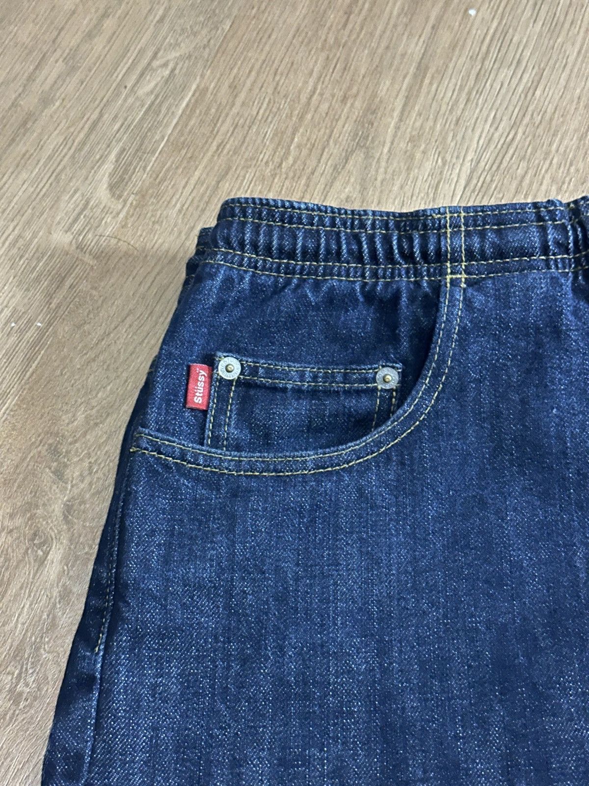 Stussy Stussy Jorts Blue Black Denim Size US 34 / EU 50 - 2 Thumbnail
