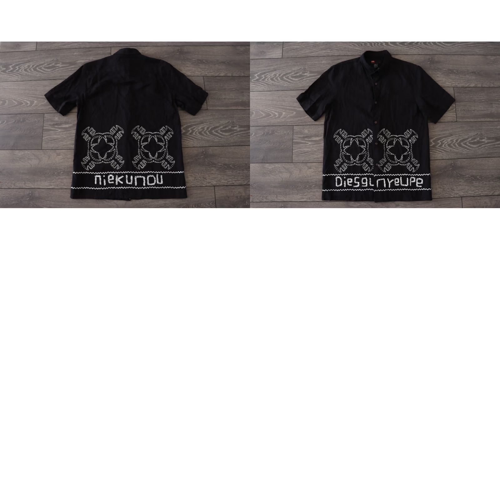 Diesel Diesel Shirt Short Sleeve Linen Blend Double-Sided Logo Spring/Summer XL Mens Size US XL / EU 56 / 4 - 8 Thumbnail