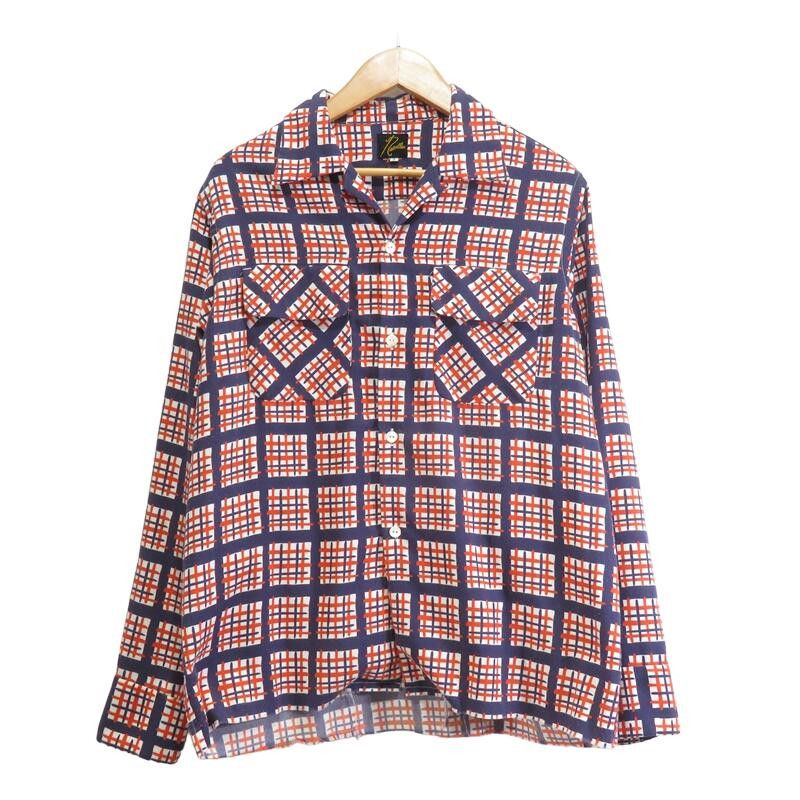 Needles Shirt Cut Off Bottom Checkered Orange Size US S / EU 44-46 / 1 - 1 Thumbnail